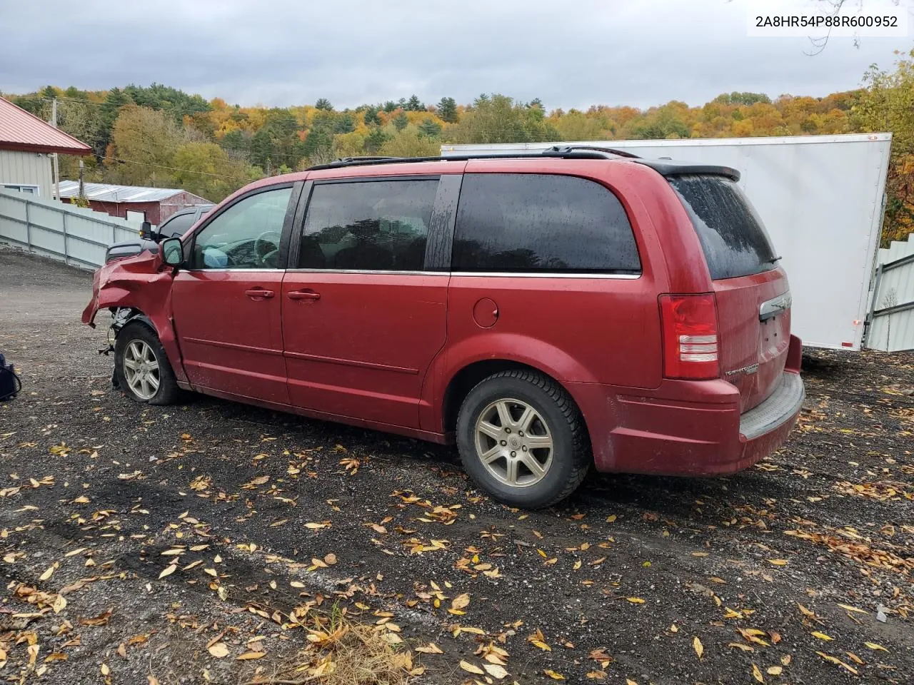 2008 Chrysler Town & Country Touring VIN: 2A8HR54P88R600952 Lot: 75612044