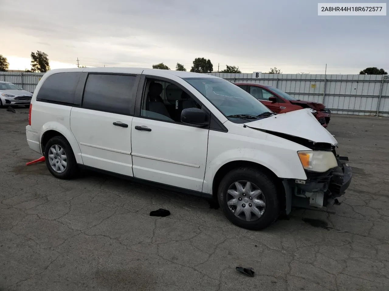 2008 Chrysler Town & Country Lx VIN: 2A8HR44H18R672577 Lot: 76541604