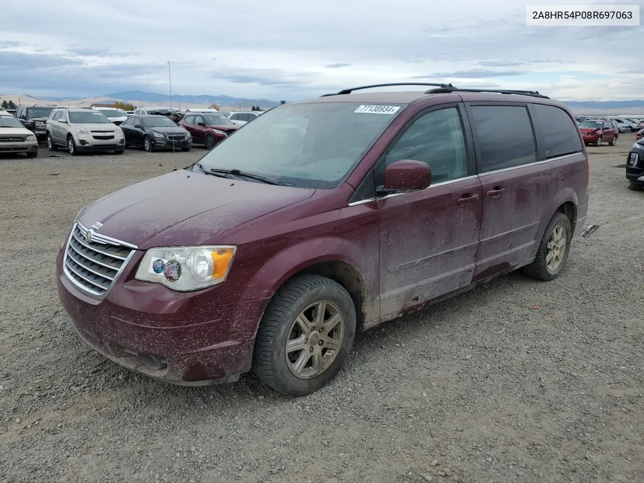 2008 Chrysler Town & Country Touring VIN: 2A8HR54P08R697063 Lot: 77138934