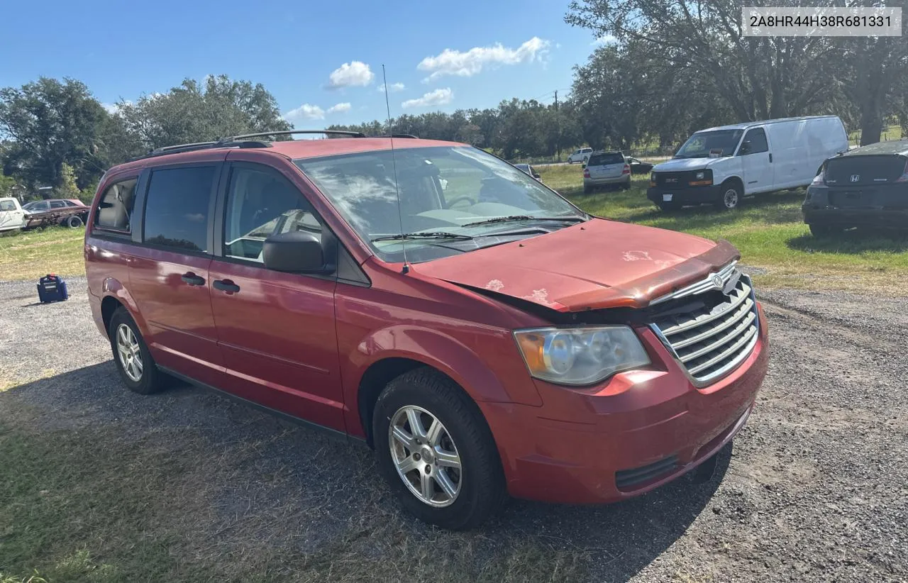 2008 Chrysler Town & Country Lx VIN: 2A8HR44H38R681331 Lot: 77883314