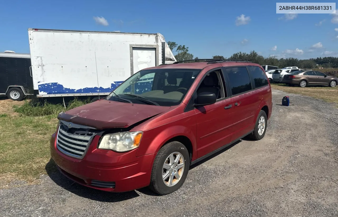 2008 Chrysler Town & Country Lx VIN: 2A8HR44H38R681331 Lot: 77883314