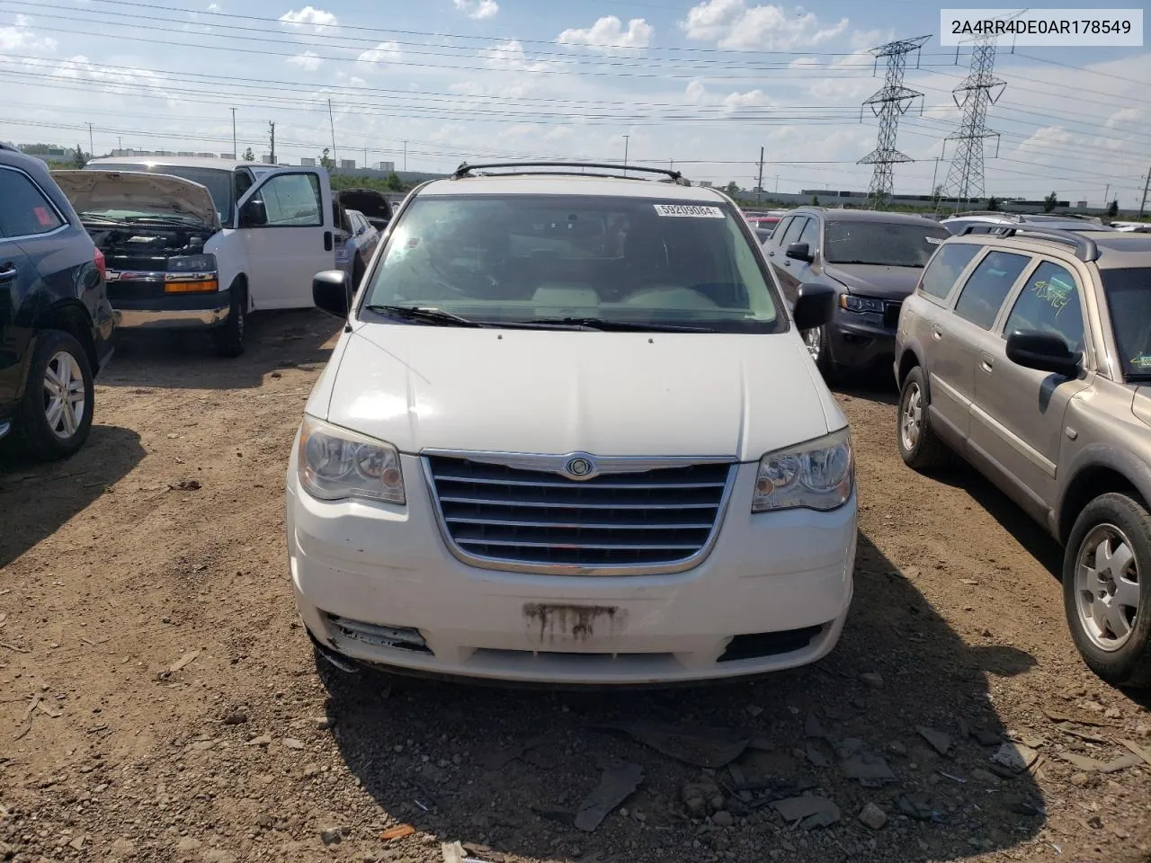 2010 Chrysler Town & Country Lx VIN: 2A4RR4DE0AR178549 Lot: 59209084