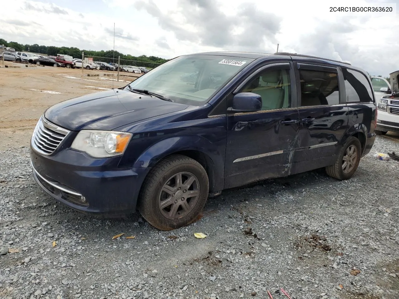 2C4RC1BG0CR363620 2012 Chrysler Town & Country Touring