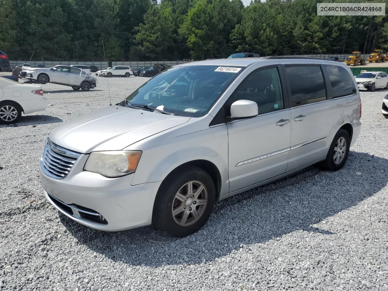 2C4RC1BG6CR424968 2012 Chrysler Town & Country Touring