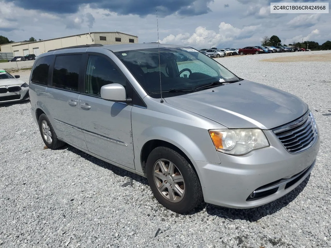 2C4RC1BG6CR424968 2012 Chrysler Town & Country Touring