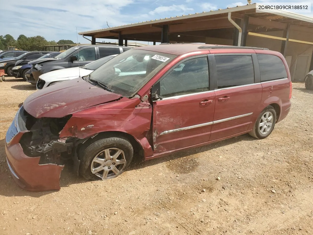 2012 Chrysler Town & Country Touring VIN: 2C4RC1BG9CR188512 Lot: 71296574