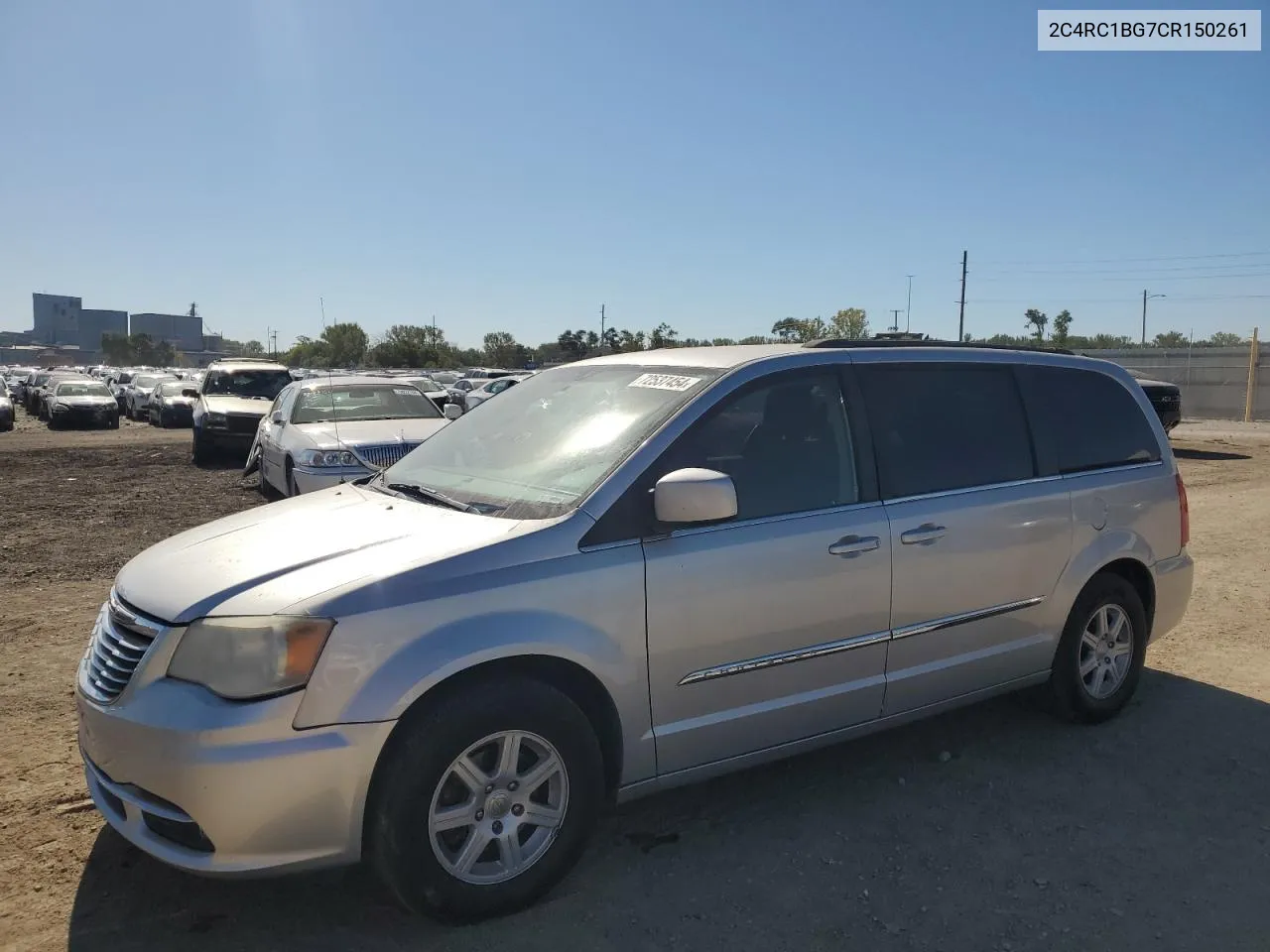 2012 Chrysler Town & Country Touring VIN: 2C4RC1BG7CR150261 Lot: 72537454