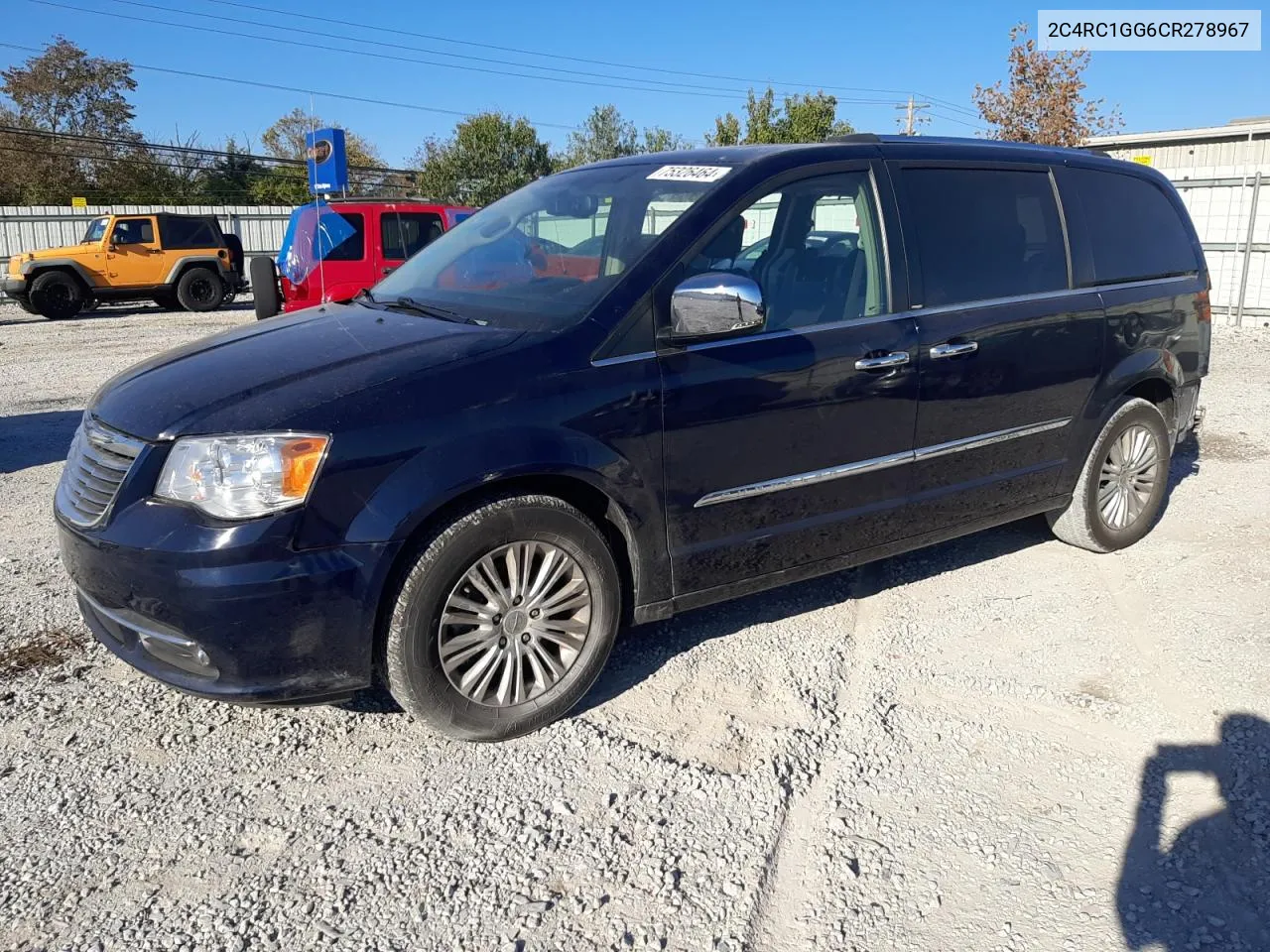 2012 Chrysler Town & Country Limited VIN: 2C4RC1GG6CR278967 Lot: 75326464