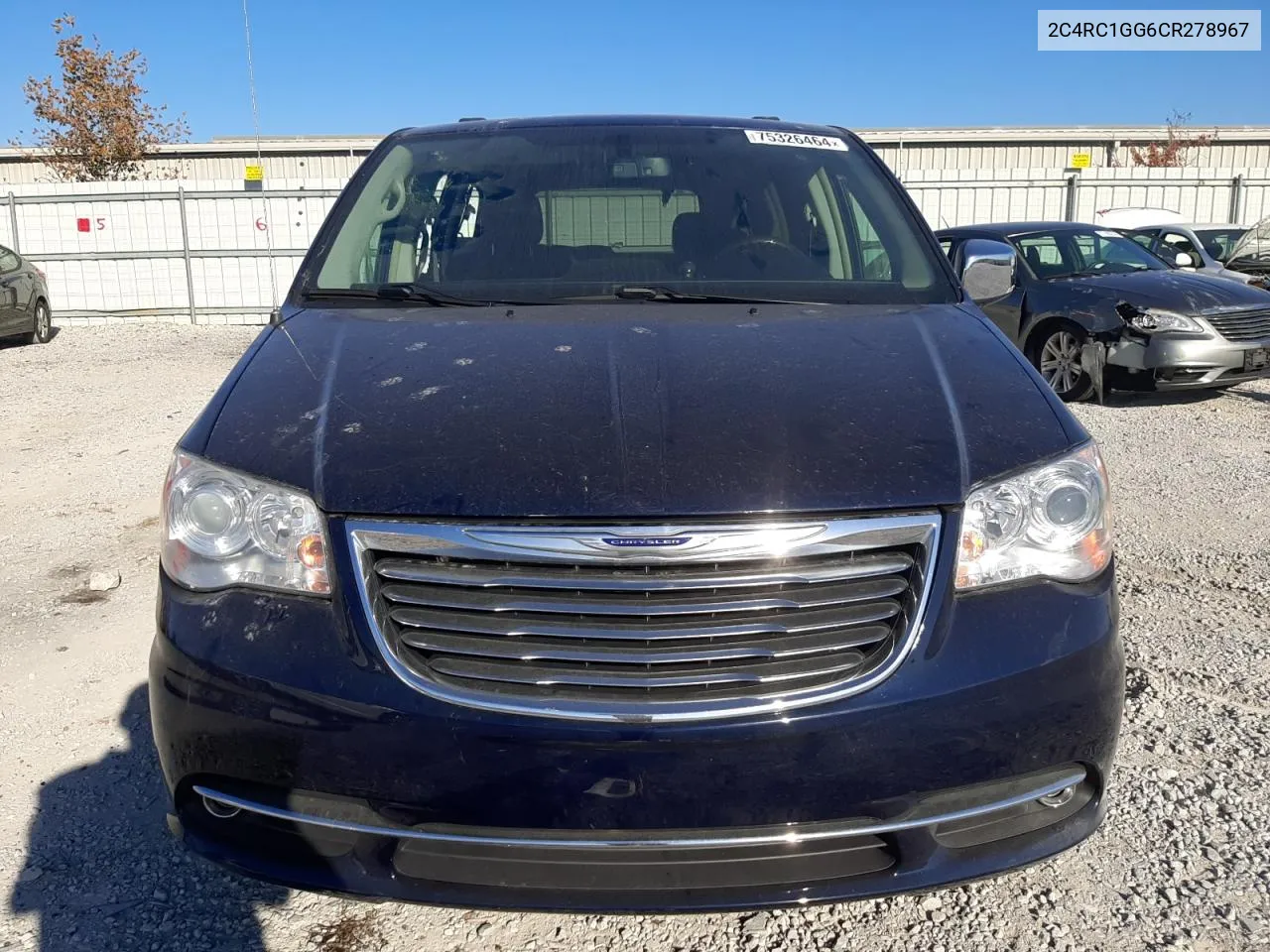 2012 Chrysler Town & Country Limited VIN: 2C4RC1GG6CR278967 Lot: 75326464