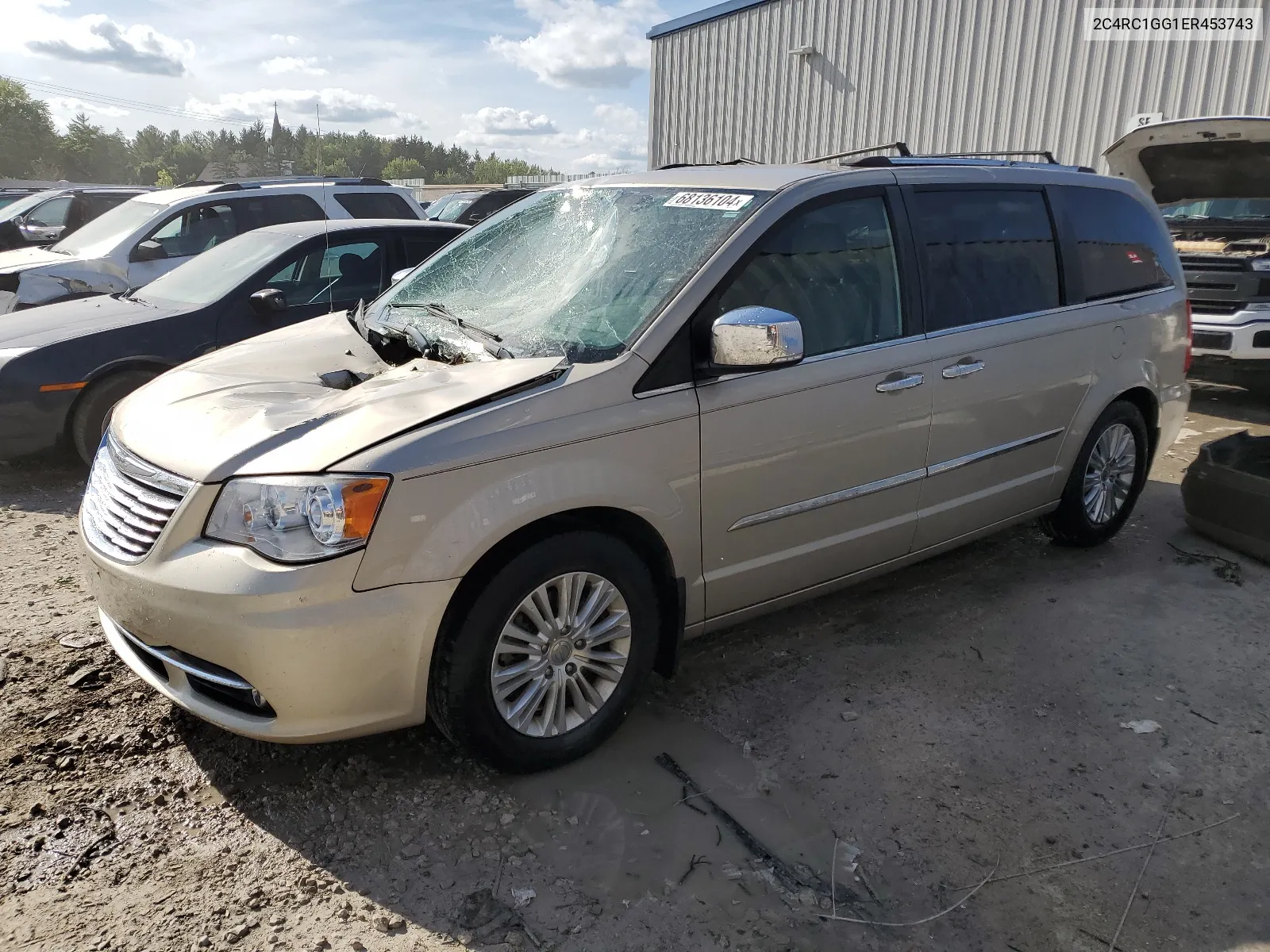 2014 Chrysler Town & Country Limited VIN: 2C4RC1GG1ER453743 Lot: 68136104