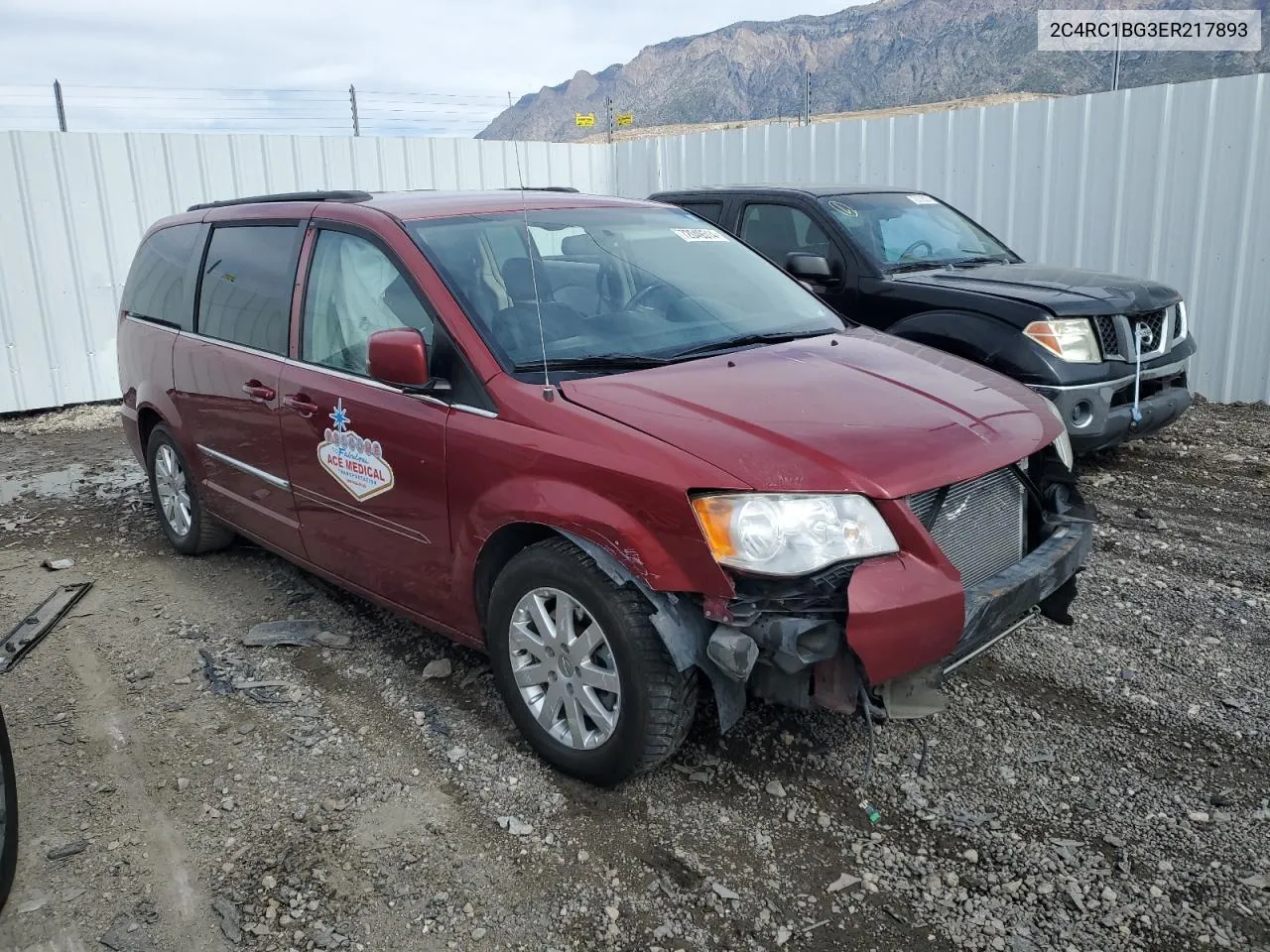 2014 Chrysler Town & Country Touring VIN: 2C4RC1BG3ER217893 Lot: 72049514