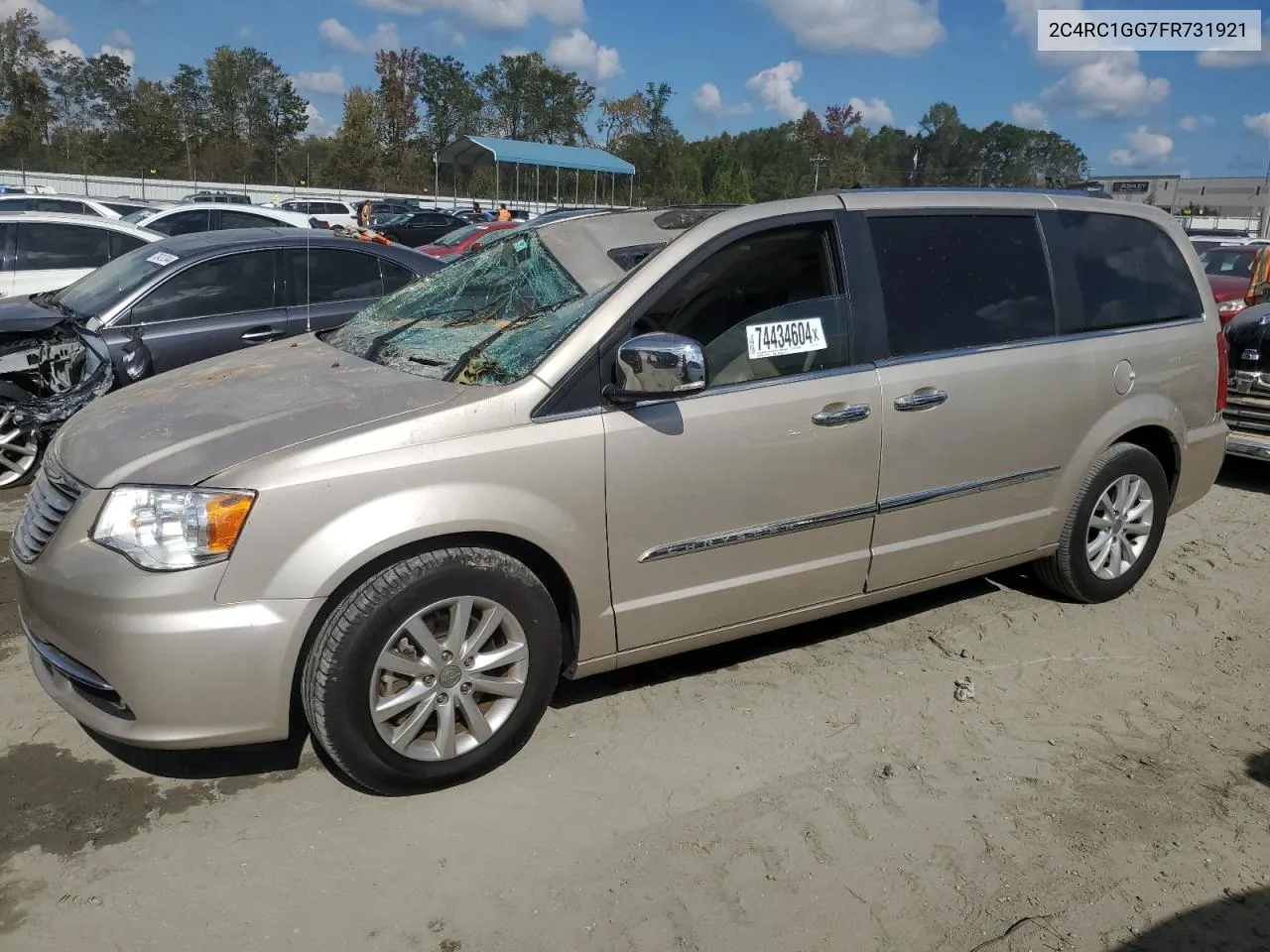 2015 Chrysler Town & Country Limited Platinum VIN: 2C4RC1GG7FR731921 Lot: 74434604