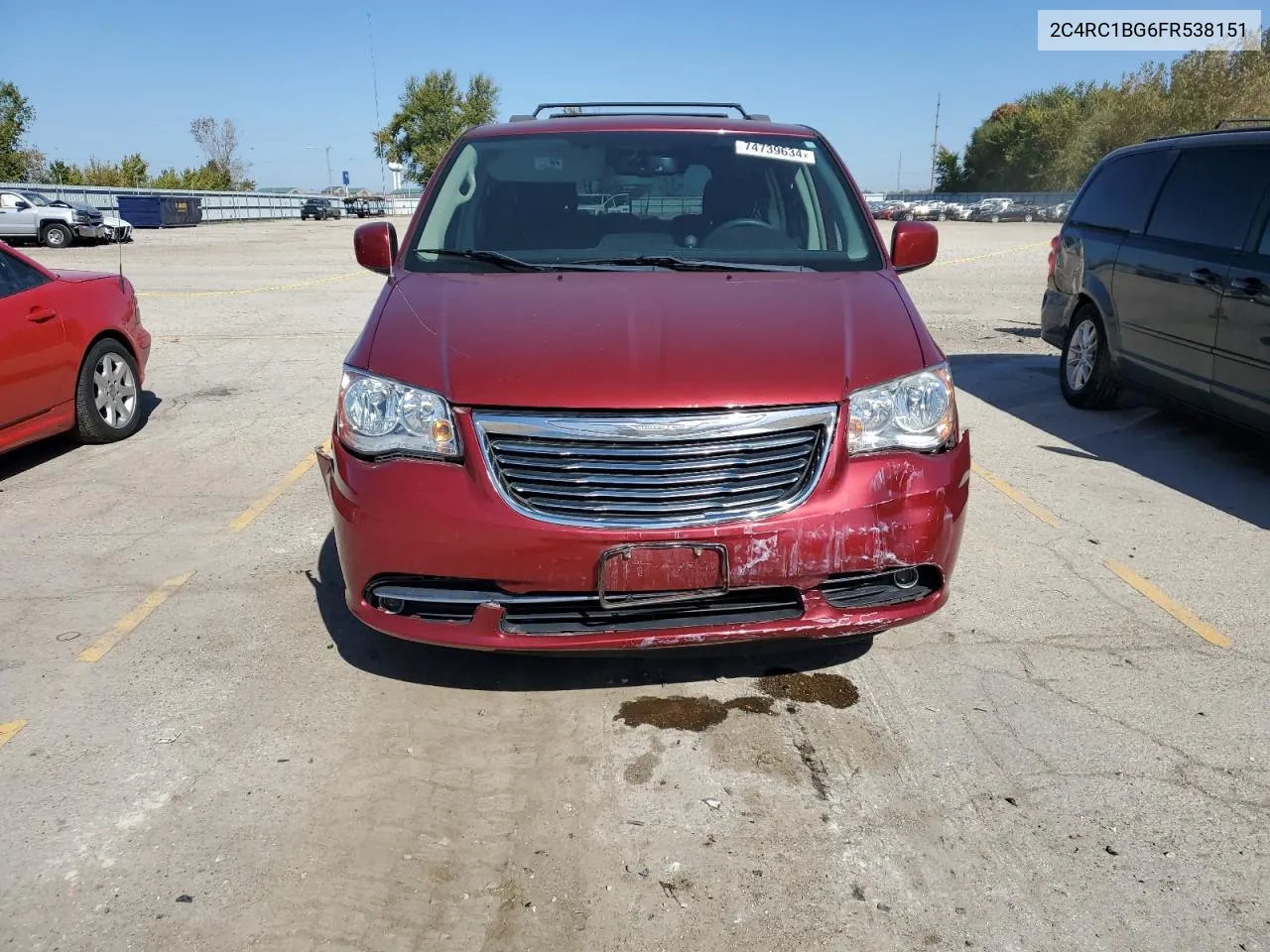 2015 Chrysler Town & Country Touring VIN: 2C4RC1BG6FR538151 Lot: 74739634