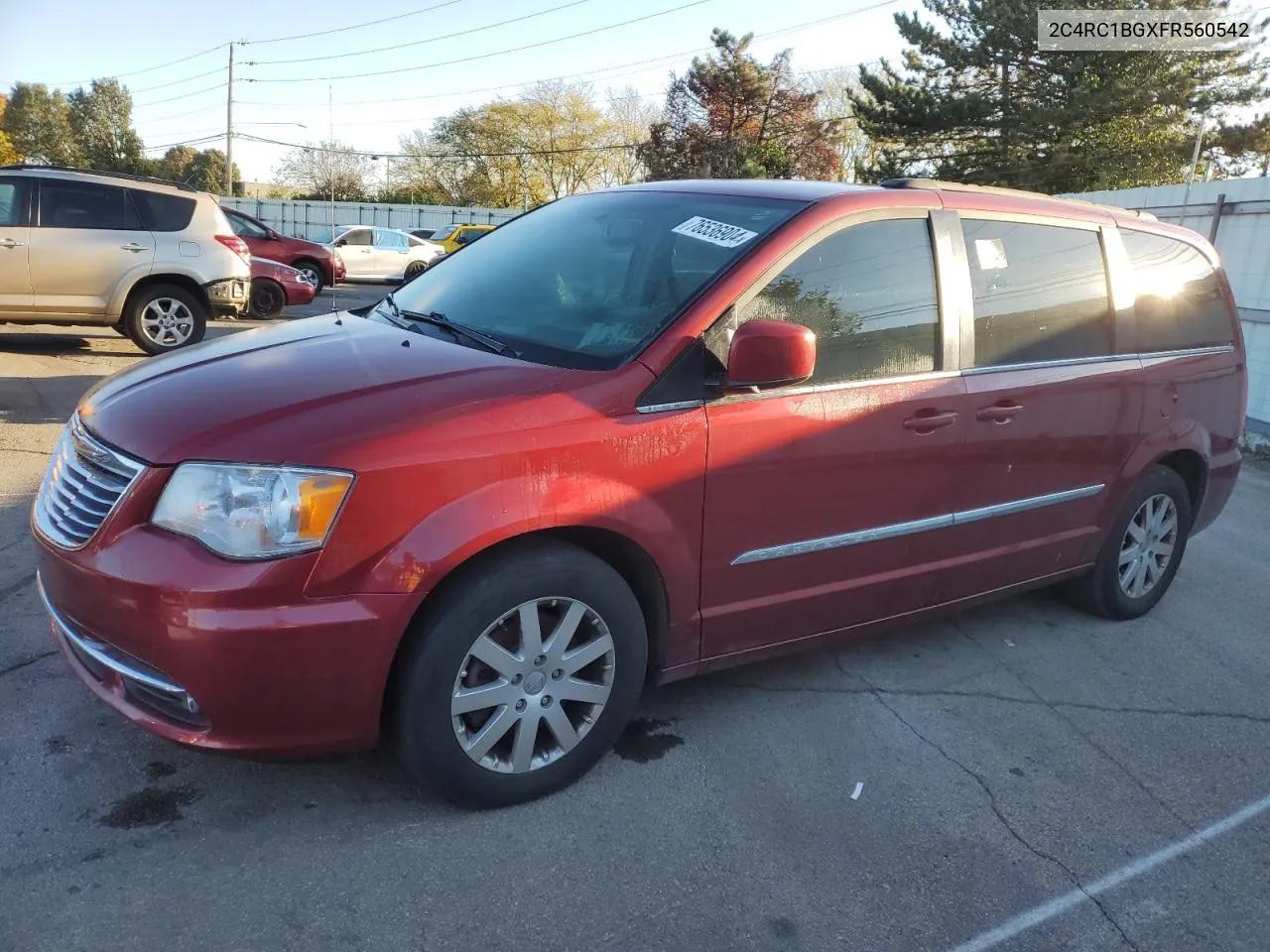 2015 Chrysler Town & Country Touring VIN: 2C4RC1BGXFR560542 Lot: 76536904