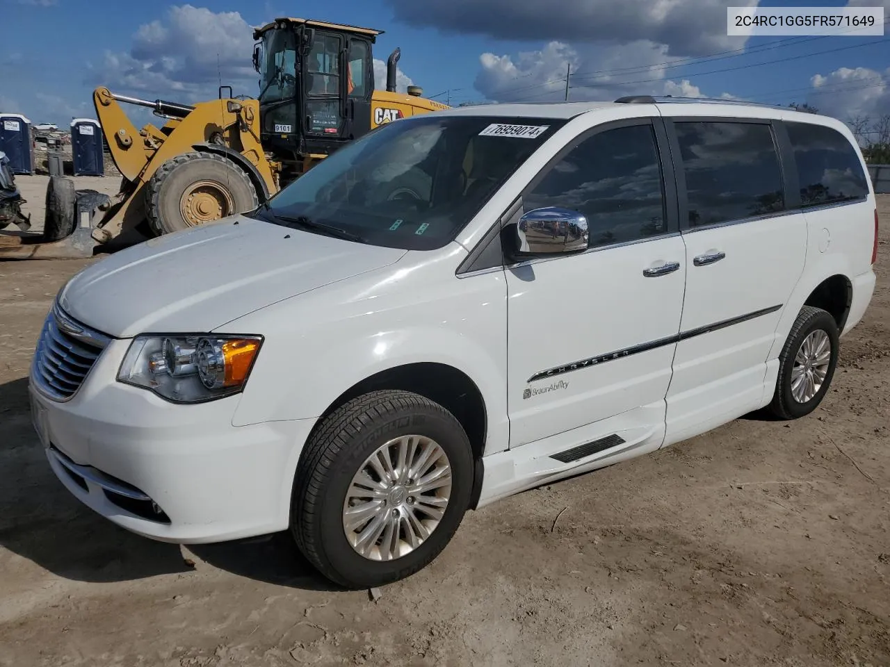 2015 Chrysler Town & Country Limited Platinum VIN: 2C4RC1GG5FR571649 Lot: 76959074