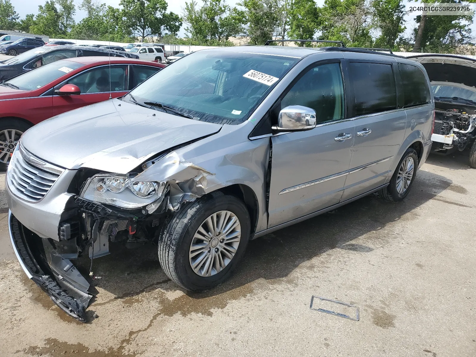 2016 Chrysler Town & Country Touring L VIN: 2C4RC1CG3GR239796 Lot: 56075174