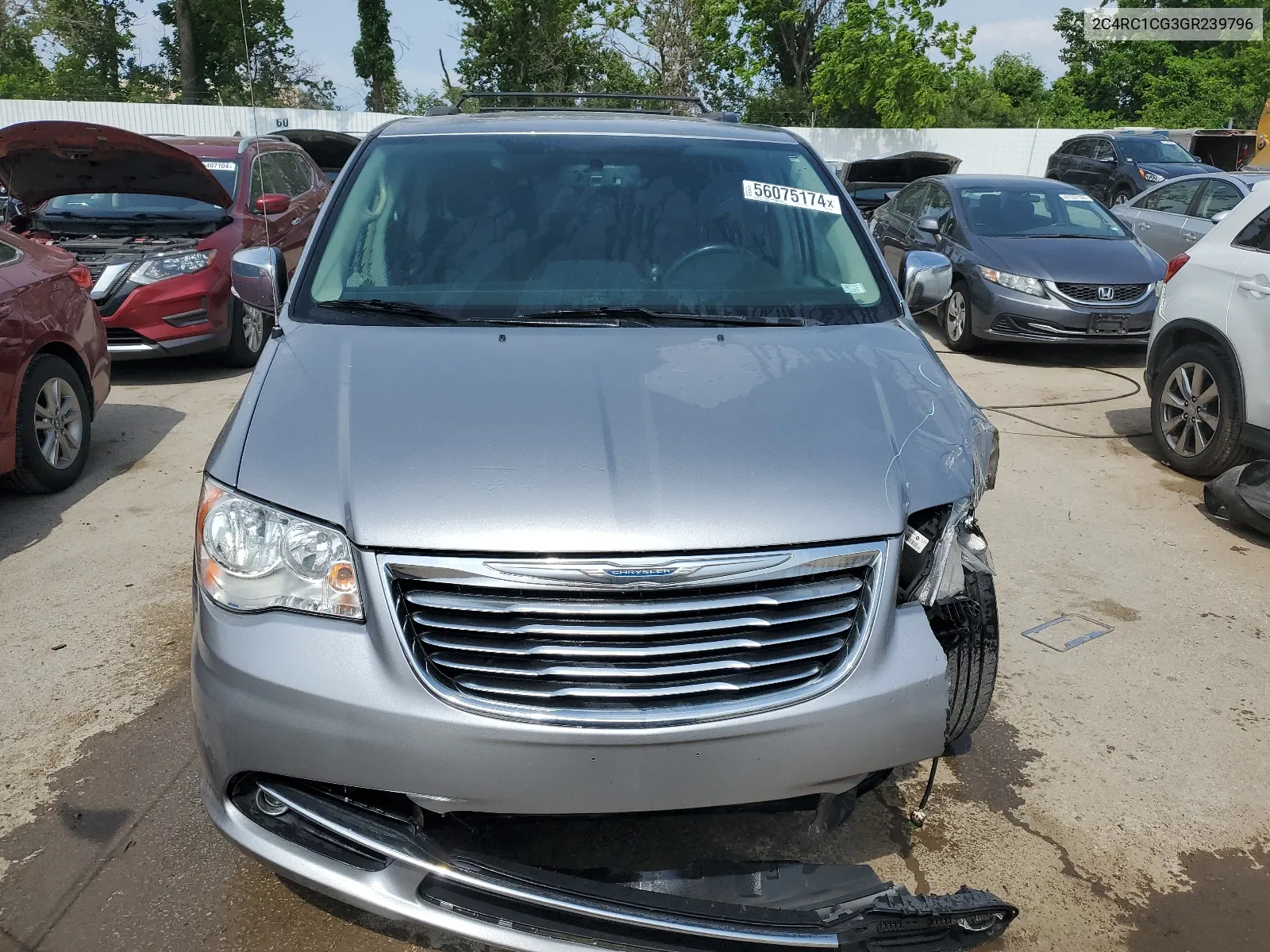 2C4RC1CG3GR239796 2016 Chrysler Town & Country Touring L