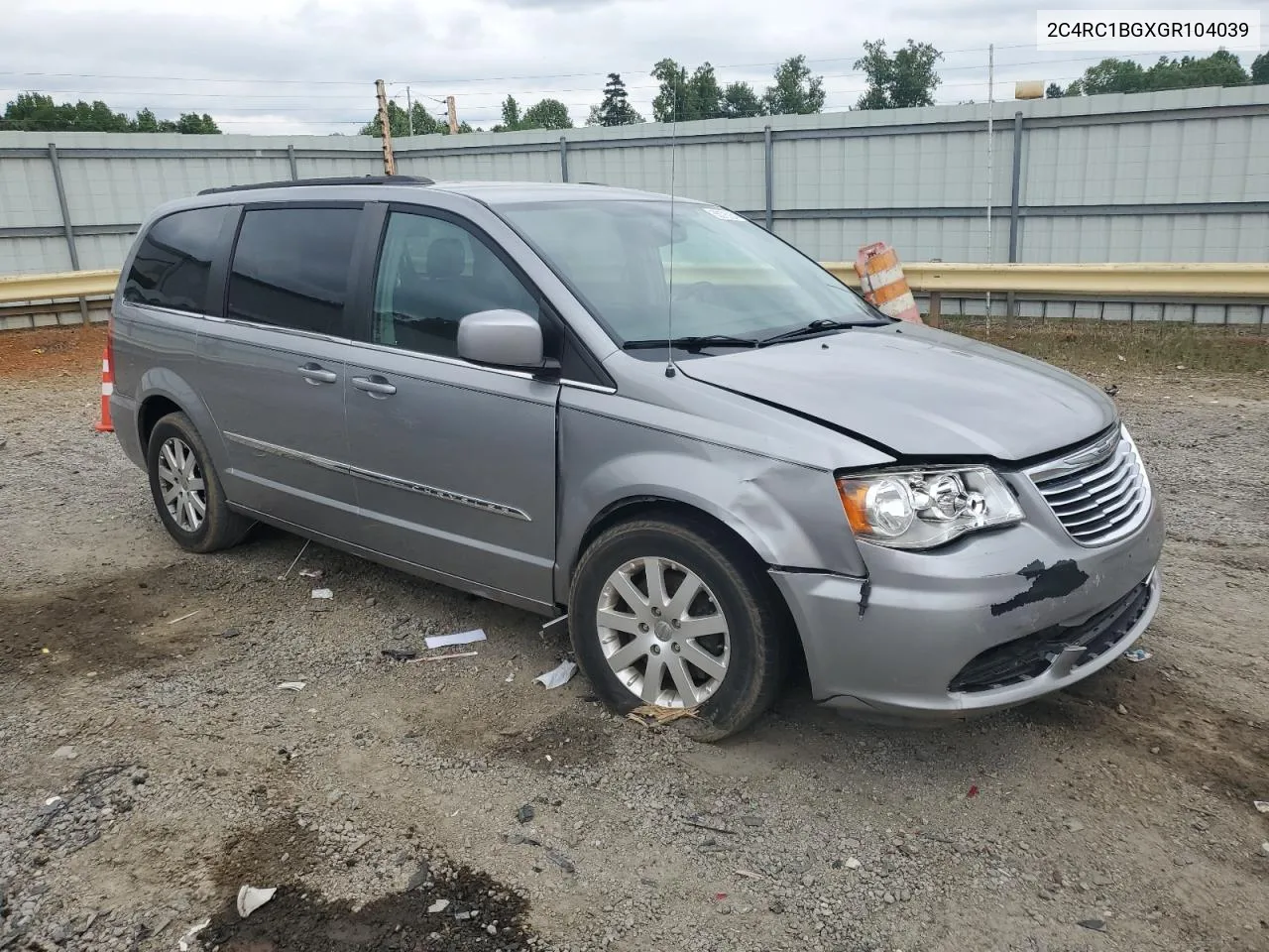 2016 Chrysler Town & Country Touring VIN: 2C4RC1BGXGR104039 Lot: 61191854