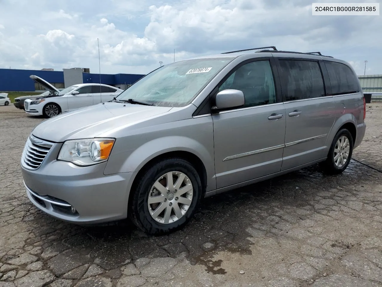 2016 Chrysler Town & Country Touring VIN: 2C4RC1BG0GR281585 Lot: 62078874