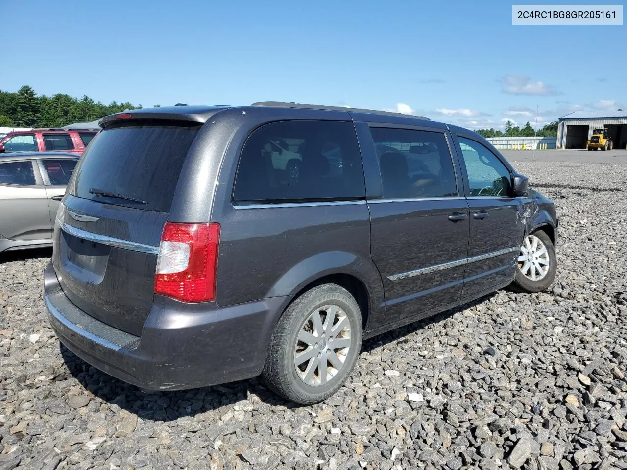 2016 Chrysler Town & Country Touring VIN: 2C4RC1BG8GR205161 Lot: 65943004