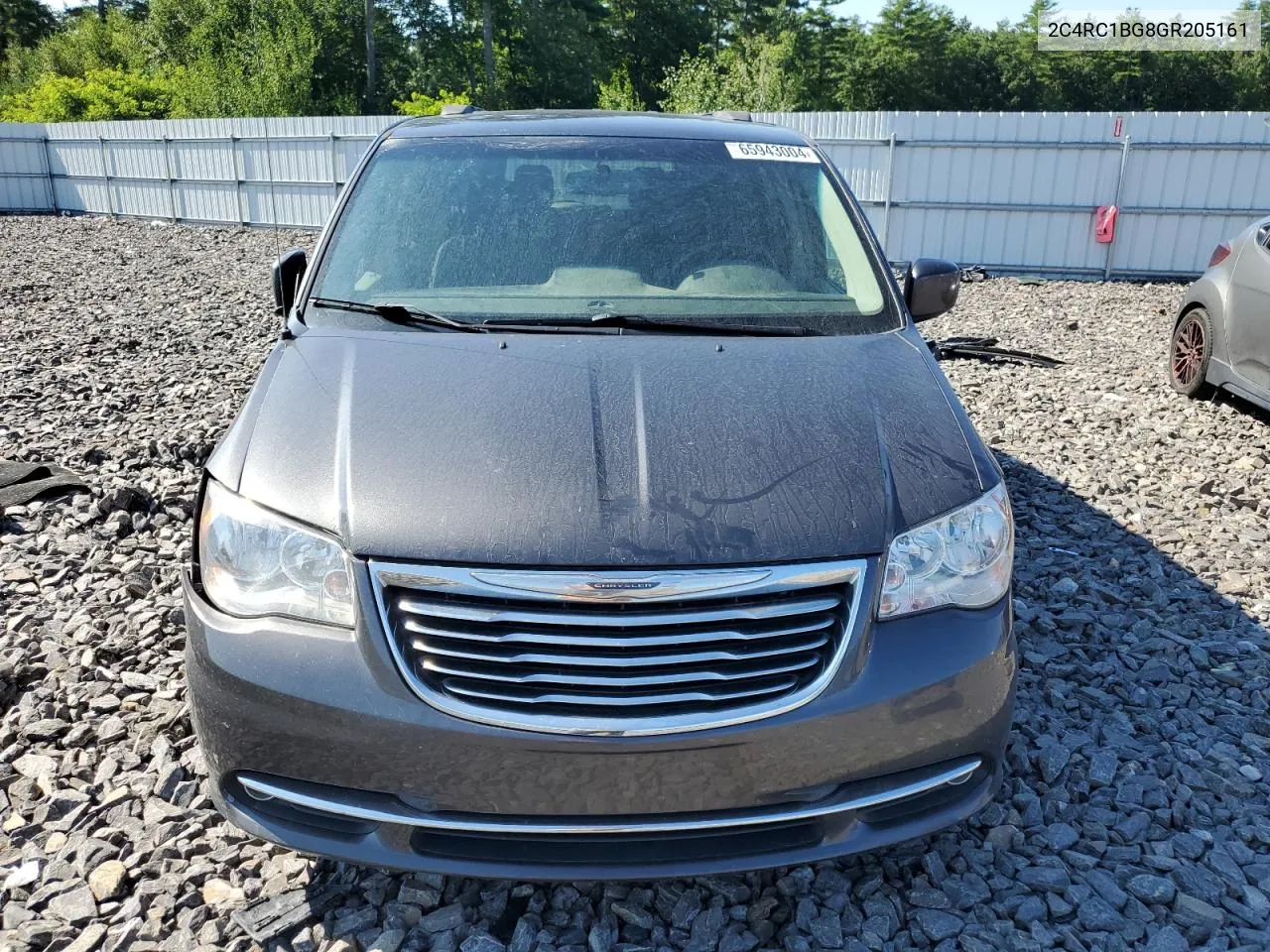 2016 Chrysler Town & Country Touring VIN: 2C4RC1BG8GR205161 Lot: 65943004