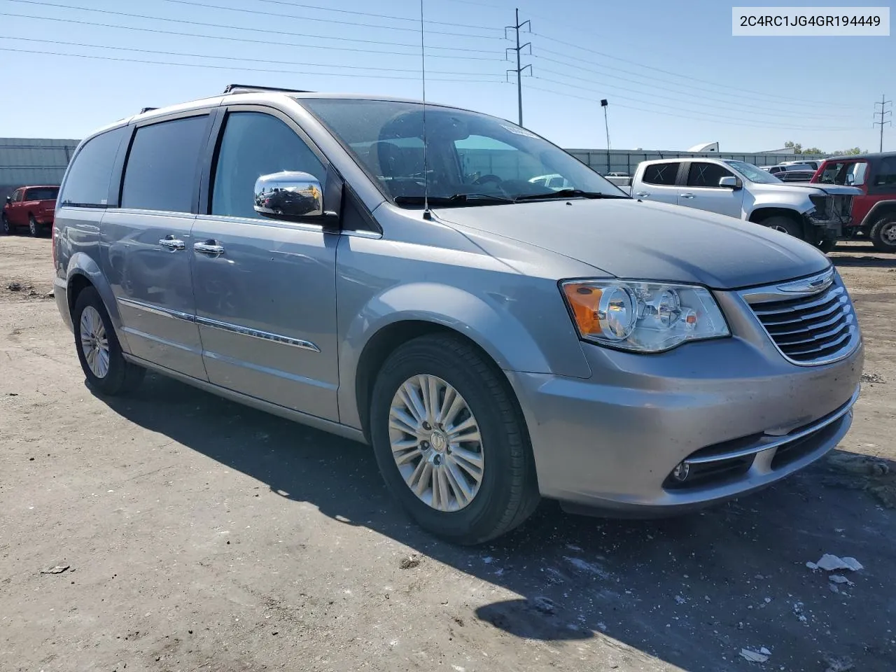 2016 Chrysler Town & Country Limited VIN: 2C4RC1JG4GR194449 Lot: 66004574