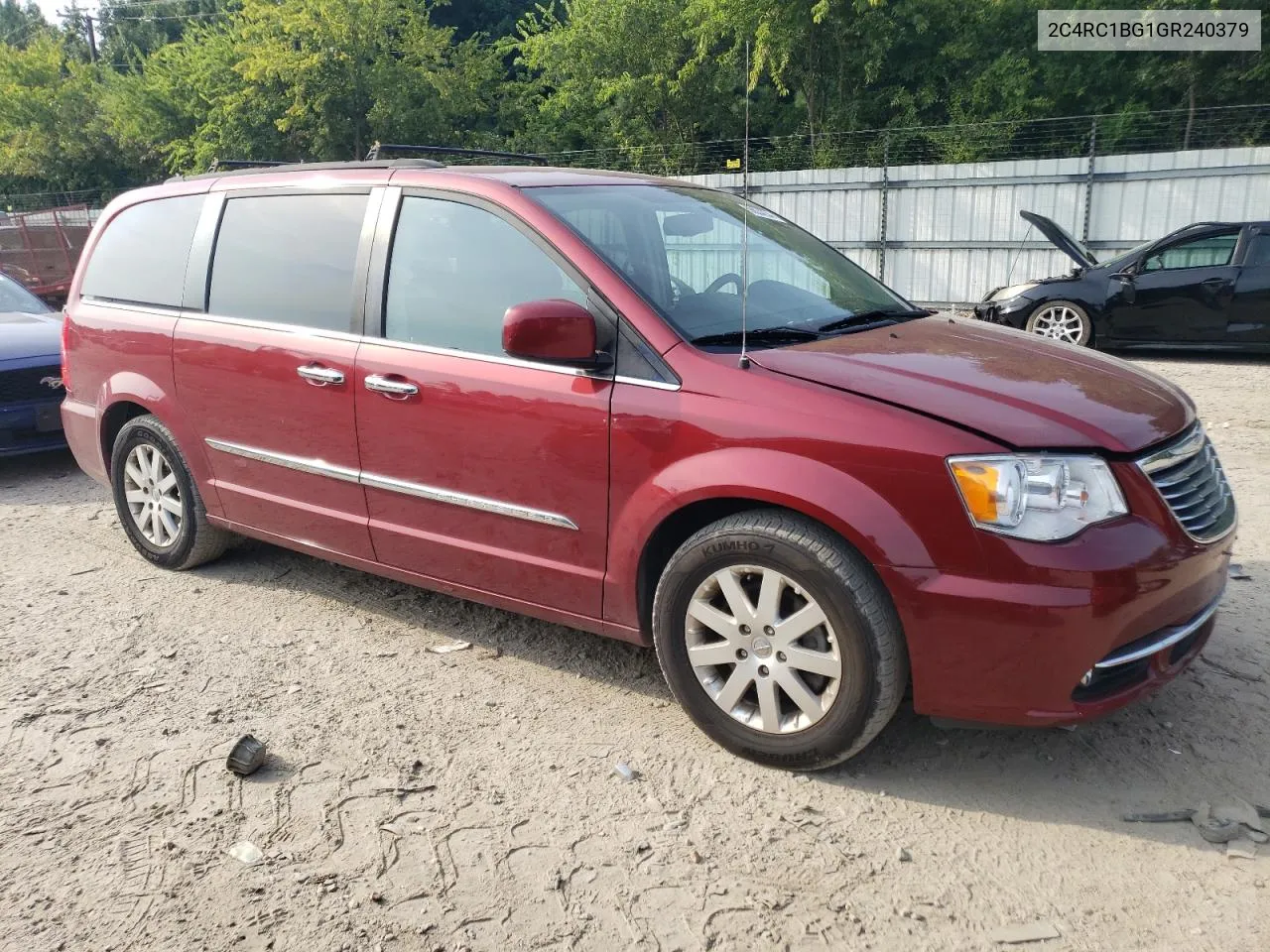 2C4RC1BG1GR240379 2016 Chrysler Town & Country Touring