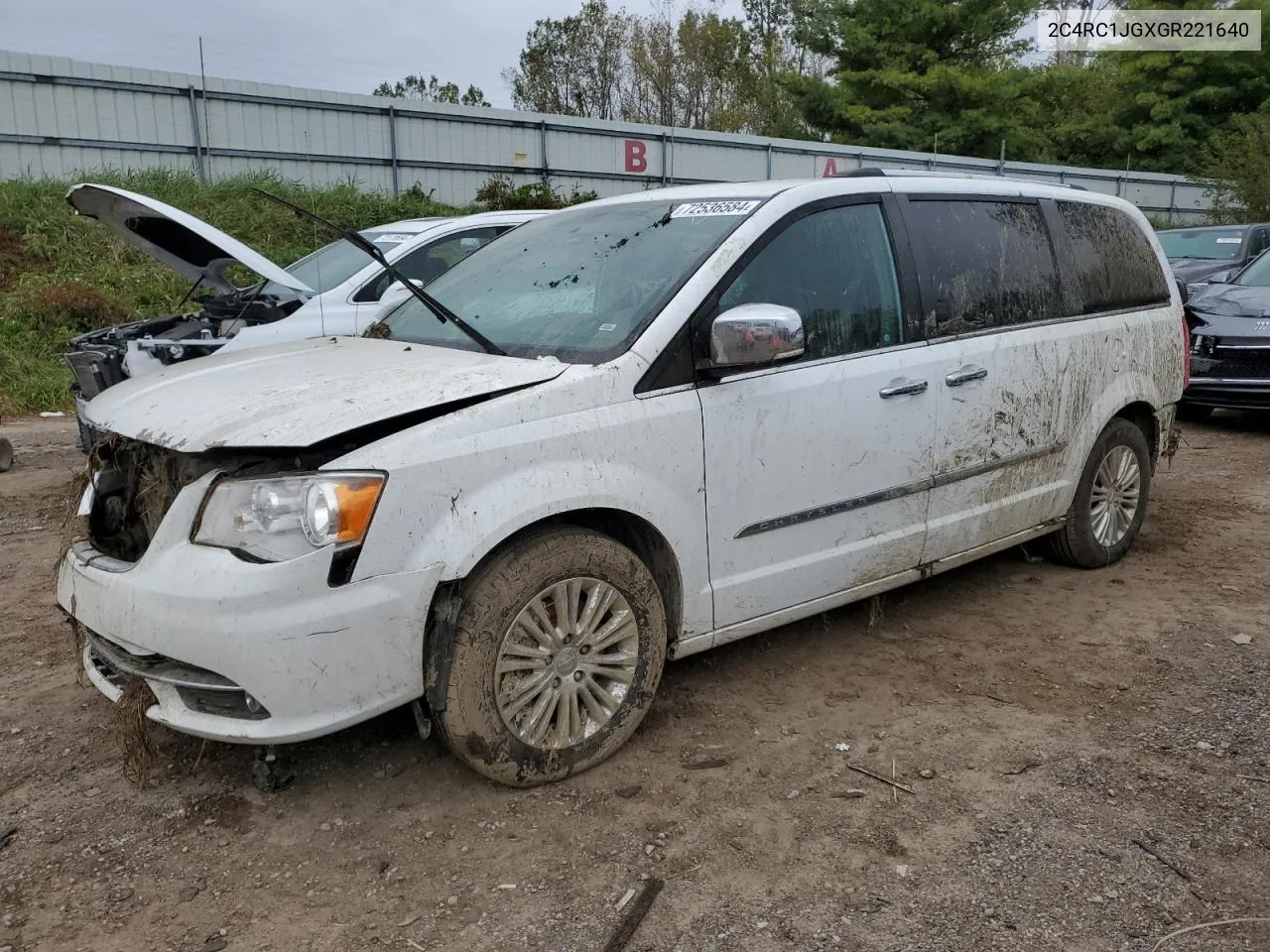 2016 Chrysler Town & Country Limited VIN: 2C4RC1JGXGR221640 Lot: 72536584