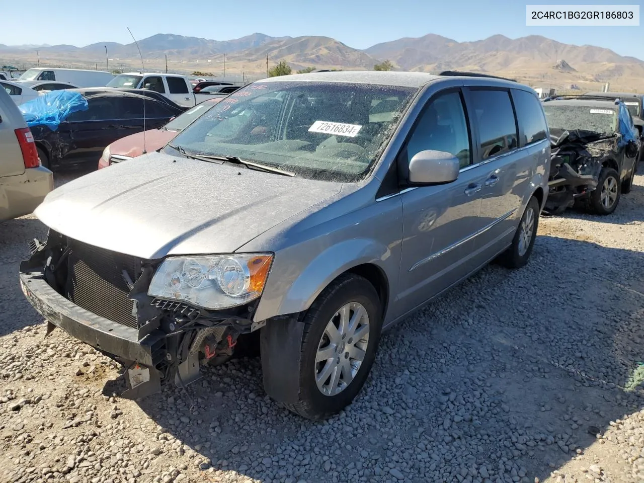 2016 Chrysler Town & Country Touring VIN: 2C4RC1BG2GR186803 Lot: 72616834