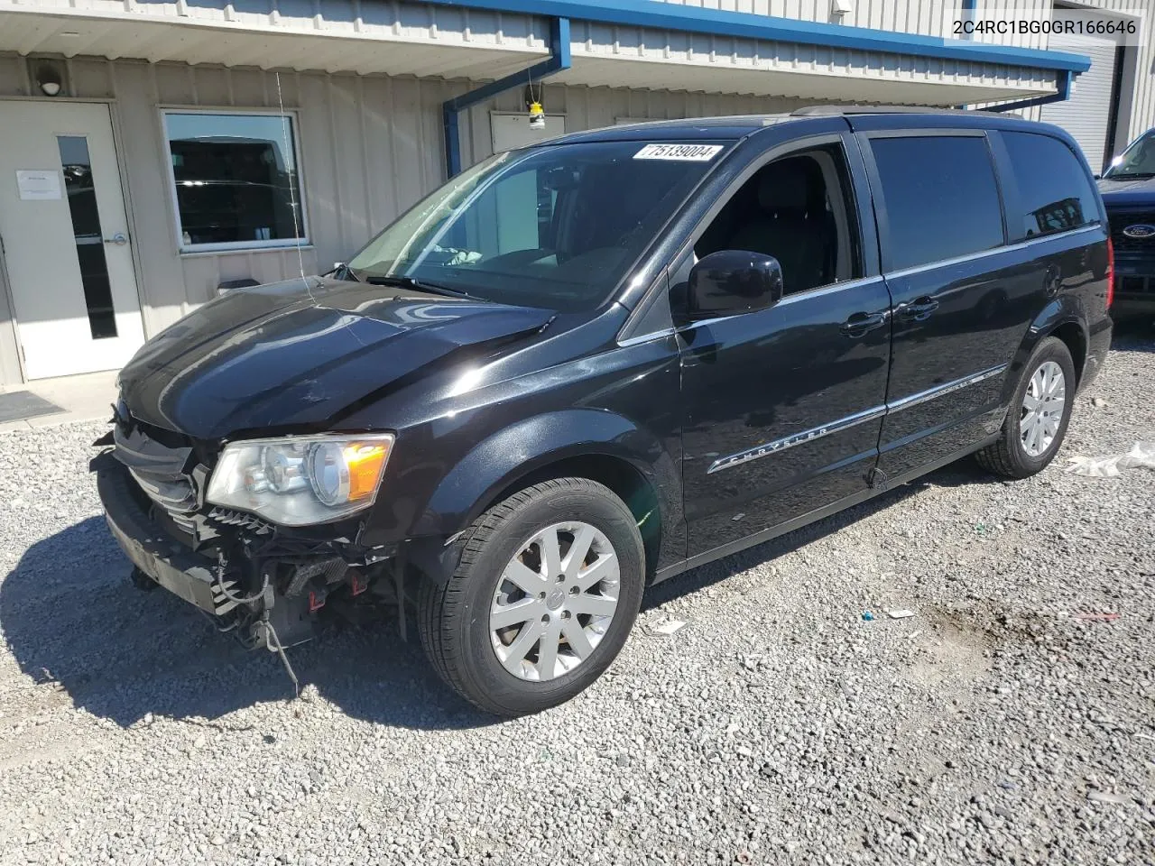 2016 Chrysler Town & Country Touring VIN: 2C4RC1BG0GR166646 Lot: 75139004