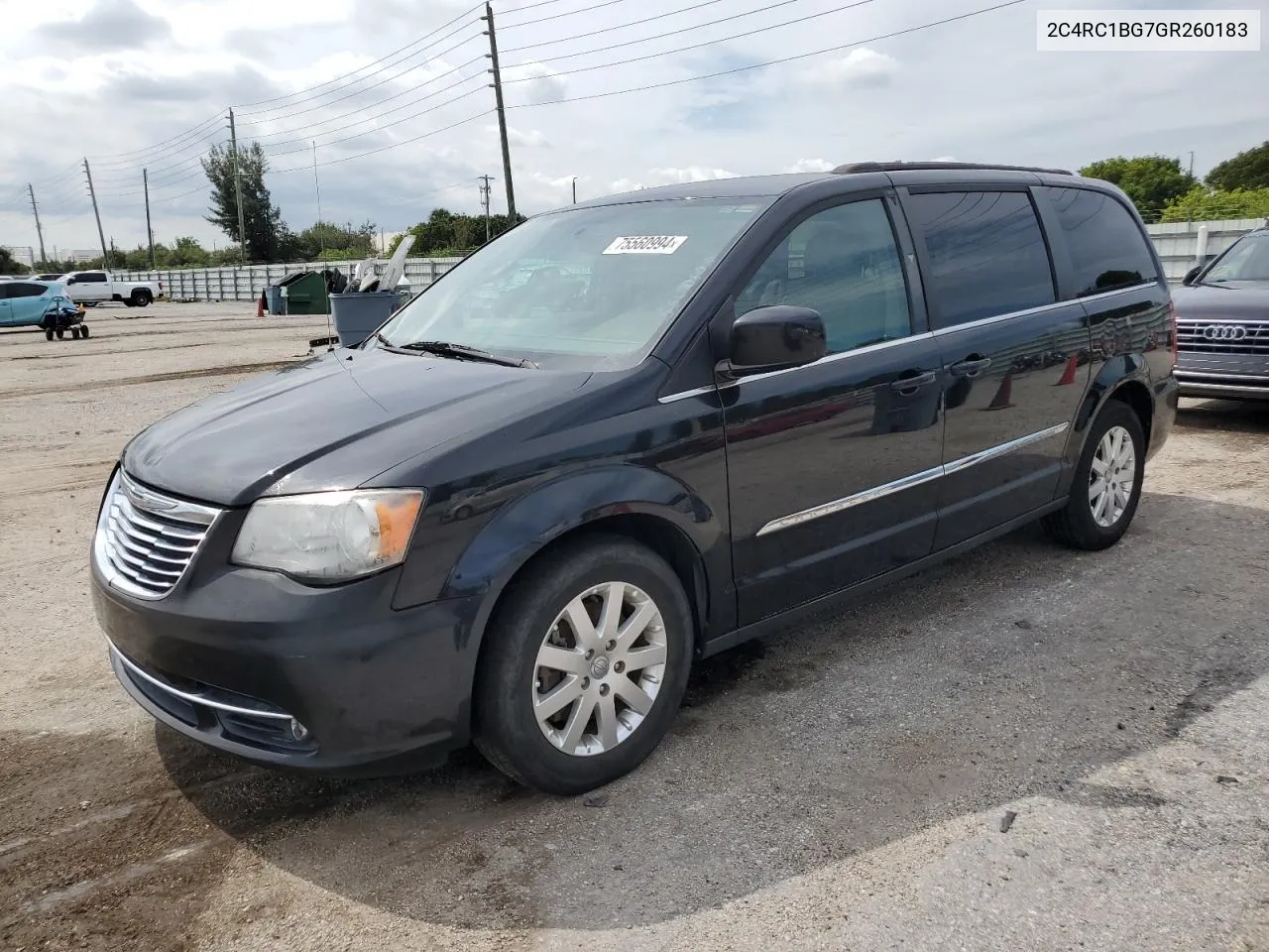 2016 Chrysler Town & Country Touring VIN: 2C4RC1BG7GR260183 Lot: 75560994