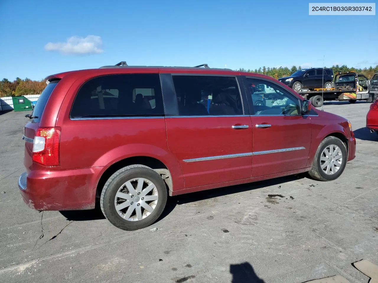 2016 Chrysler Town & Country Touring VIN: 2C4RC1BG3GR303742 Lot: 76551794