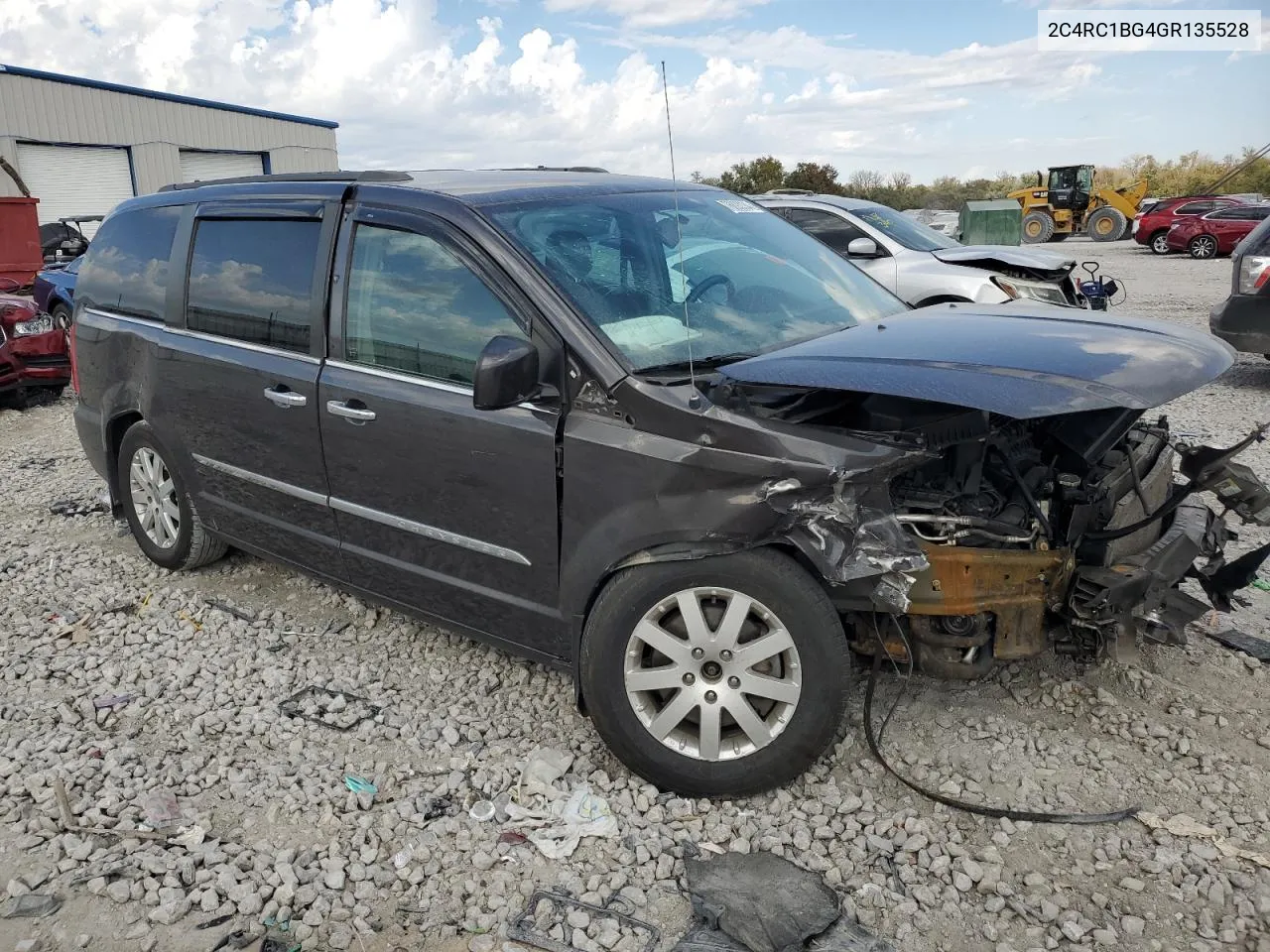 2016 Chrysler Town & Country Touring VIN: 2C4RC1BG4GR135528 Lot: 76893334