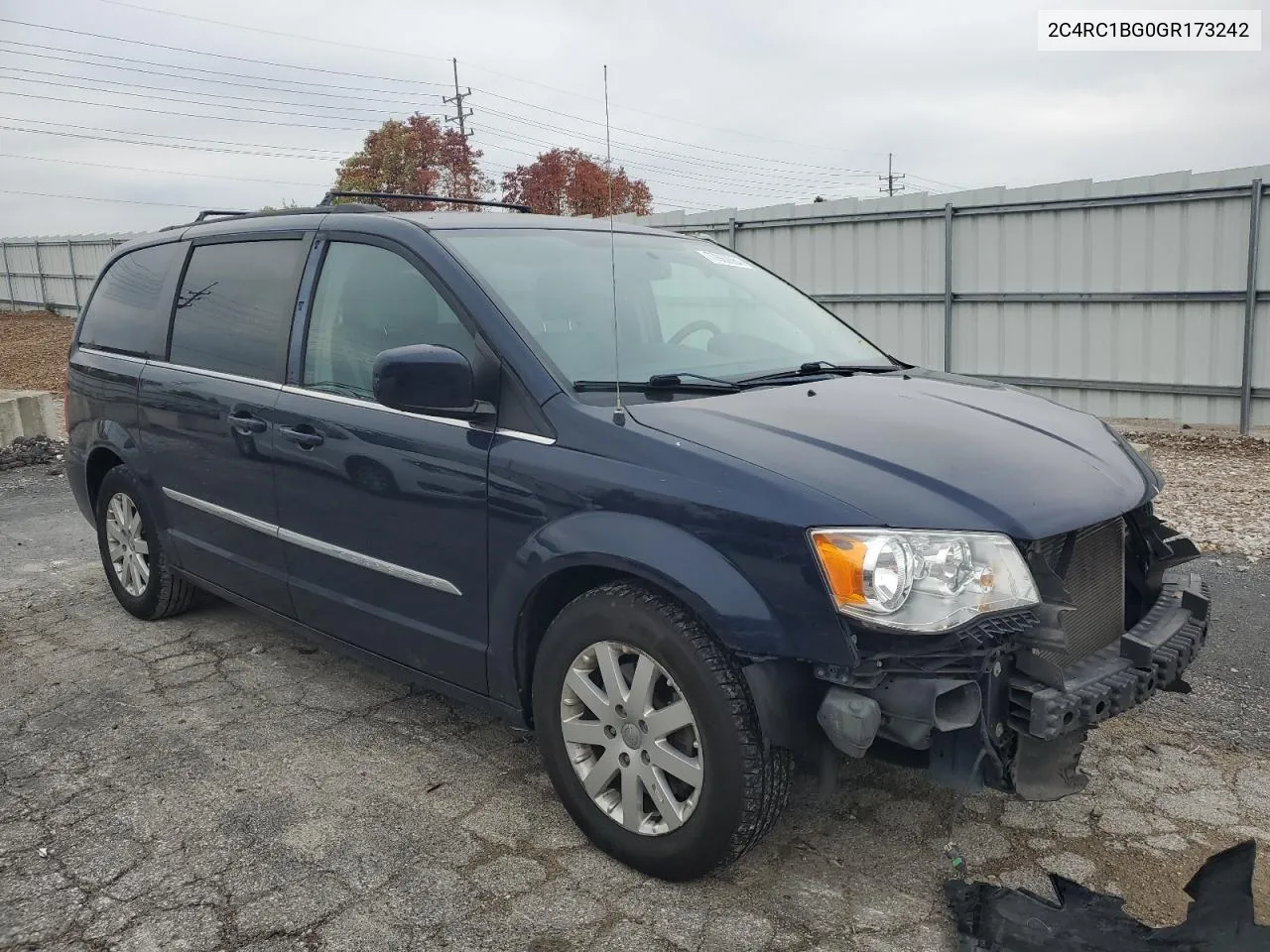 2016 Chrysler Town & Country Touring VIN: 2C4RC1BG0GR173242 Lot: 77669064