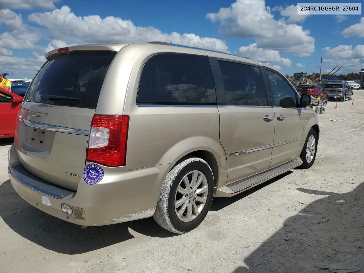 2016 Chrysler Town & Country Limited Platinum VIN: 2C4RC1GG8GR127604 Lot: 77874084