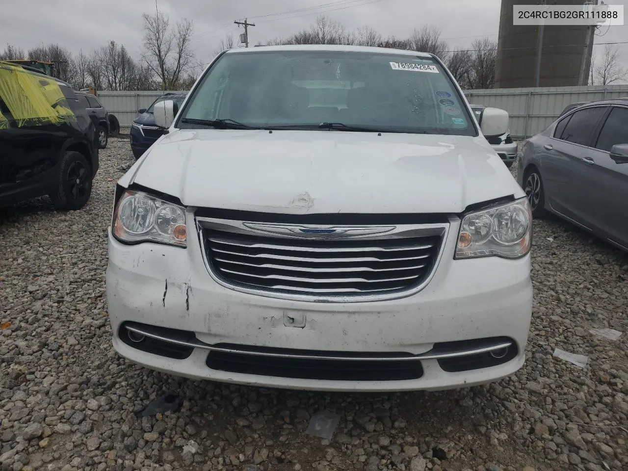 2016 Chrysler Town & Country Touring VIN: 2C4RC1BG2GR111888 Lot: 78984284