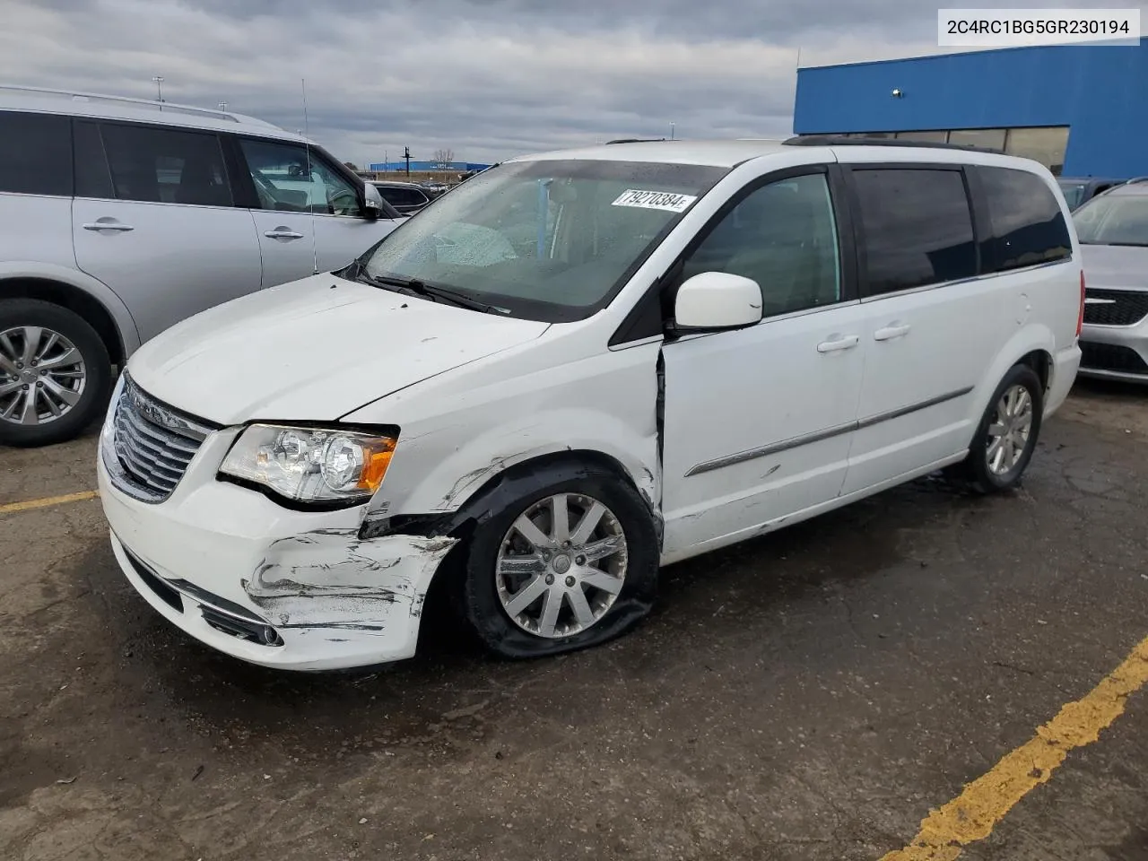 2016 Chrysler Town & Country Touring VIN: 2C4RC1BG5GR230194 Lot: 79270384