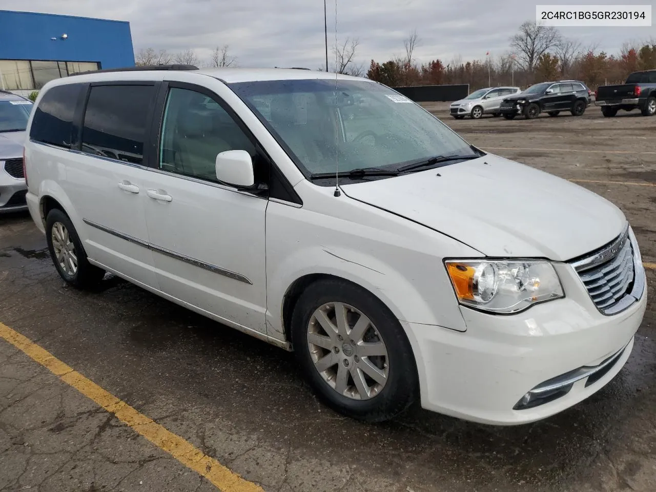 2016 Chrysler Town & Country Touring VIN: 2C4RC1BG5GR230194 Lot: 79270384