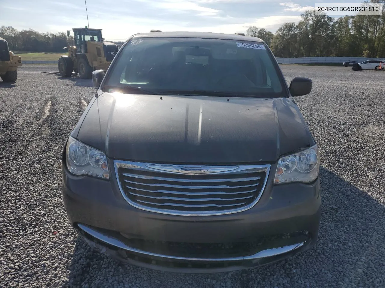 2016 Chrysler Town & Country Touring VIN: 2C4RC1BG6GR231810 Lot: 79389684