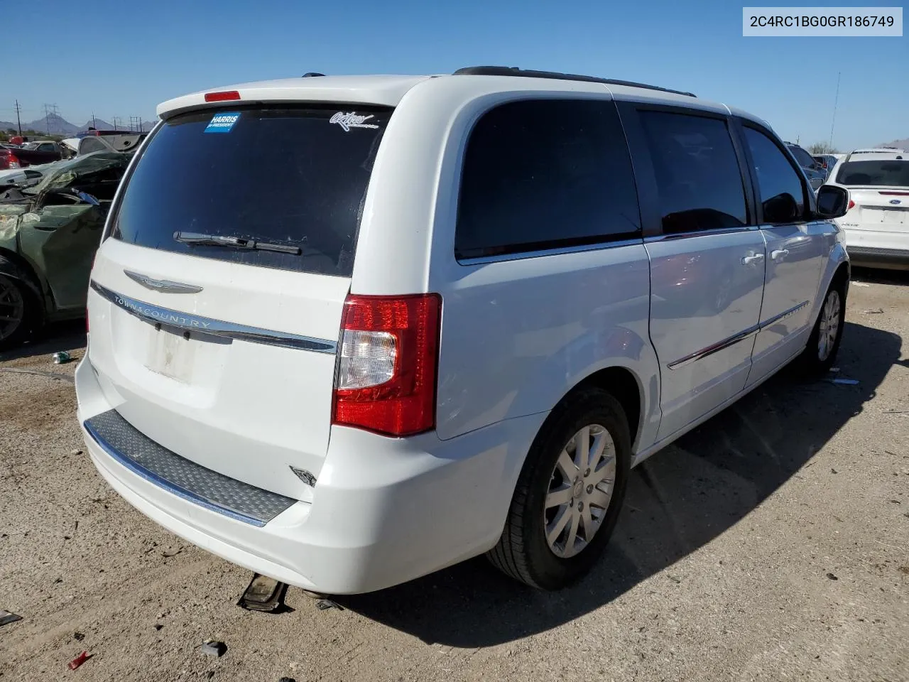 2016 Chrysler Town & Country Touring VIN: 2C4RC1BG0GR186749 Lot: 80526094