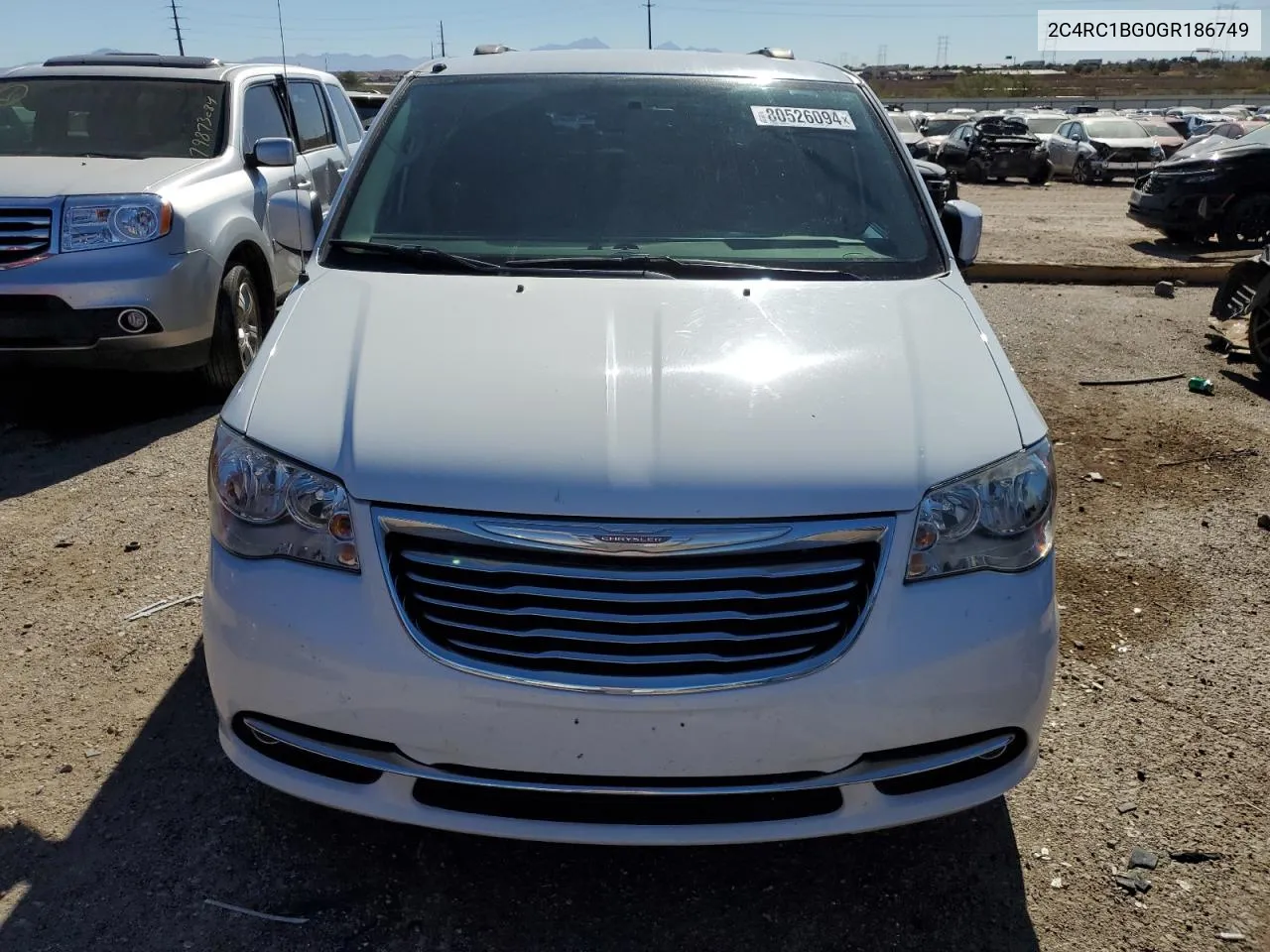 2016 Chrysler Town & Country Touring VIN: 2C4RC1BG0GR186749 Lot: 80526094