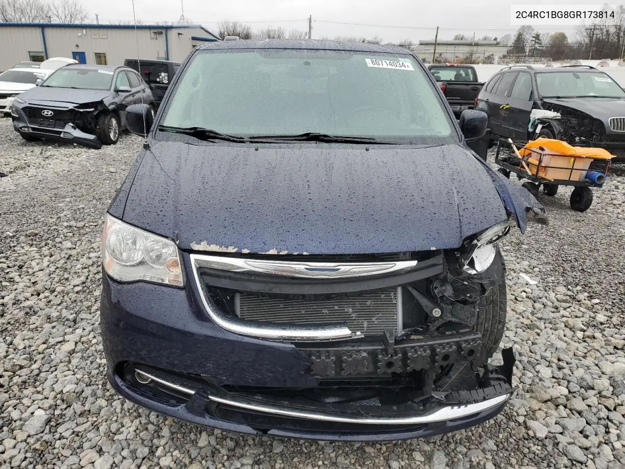 2016 Chrysler Town & Country Touring VIN: 2C4RC1BG8GR173814 Lot: 80714034