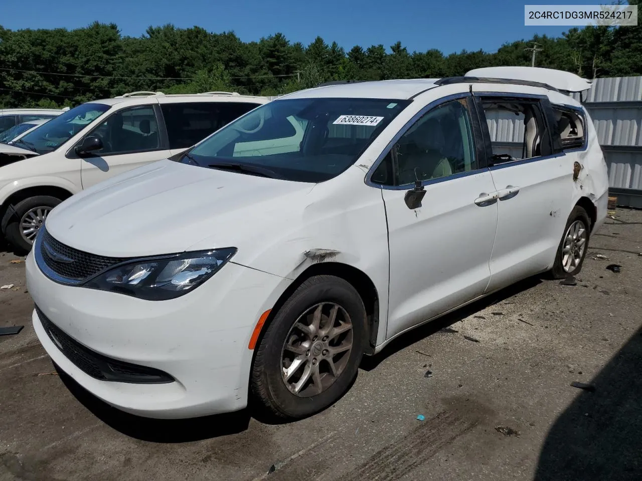 2021 Chrysler Voyager Lxi VIN: 2C4RC1DG3MR524217 Lot: 63860274