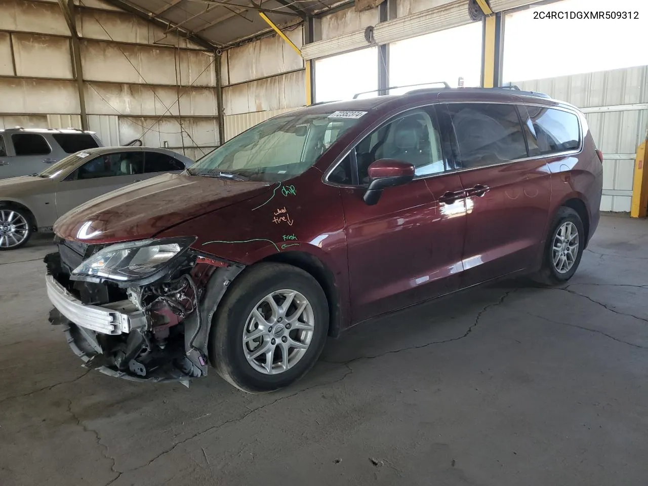 2021 Chrysler Voyager Lxi VIN: 2C4RC1DGXMR509312 Lot: 72352374