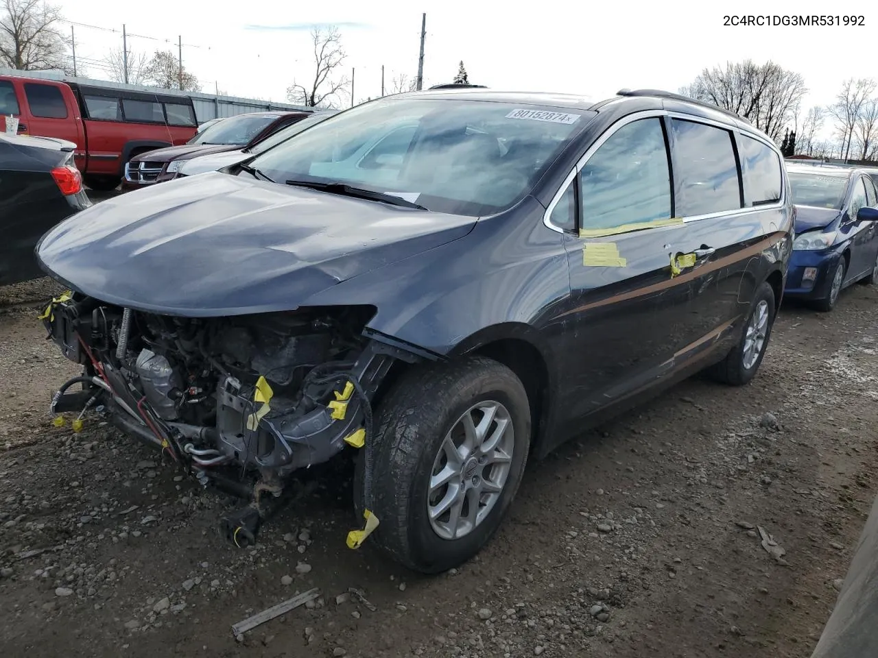 2021 Chrysler Voyager Lxi VIN: 2C4RC1DG3MR531992 Lot: 80152874