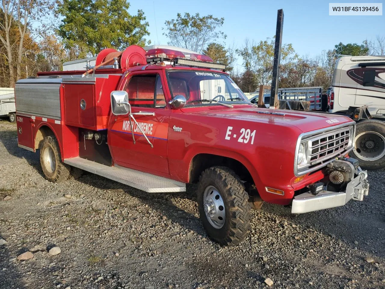 1974 Dodge Other VIN: W31BF4S139456 Lot: 75195684