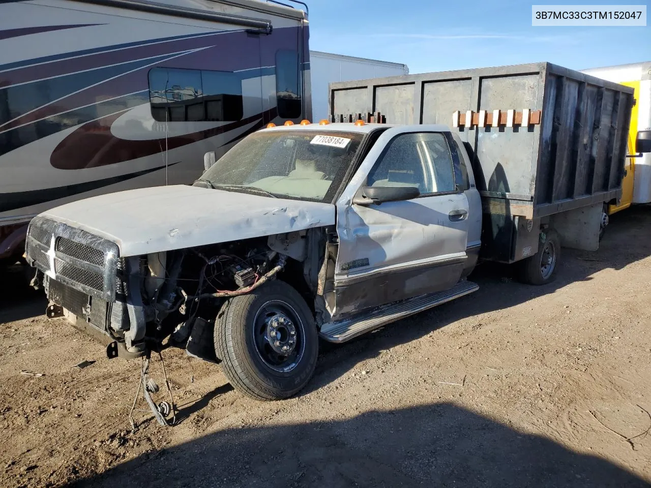 1996 Dodge Ram 3500 VIN: 3B7MC33C3TM152047 Lot: 77038184