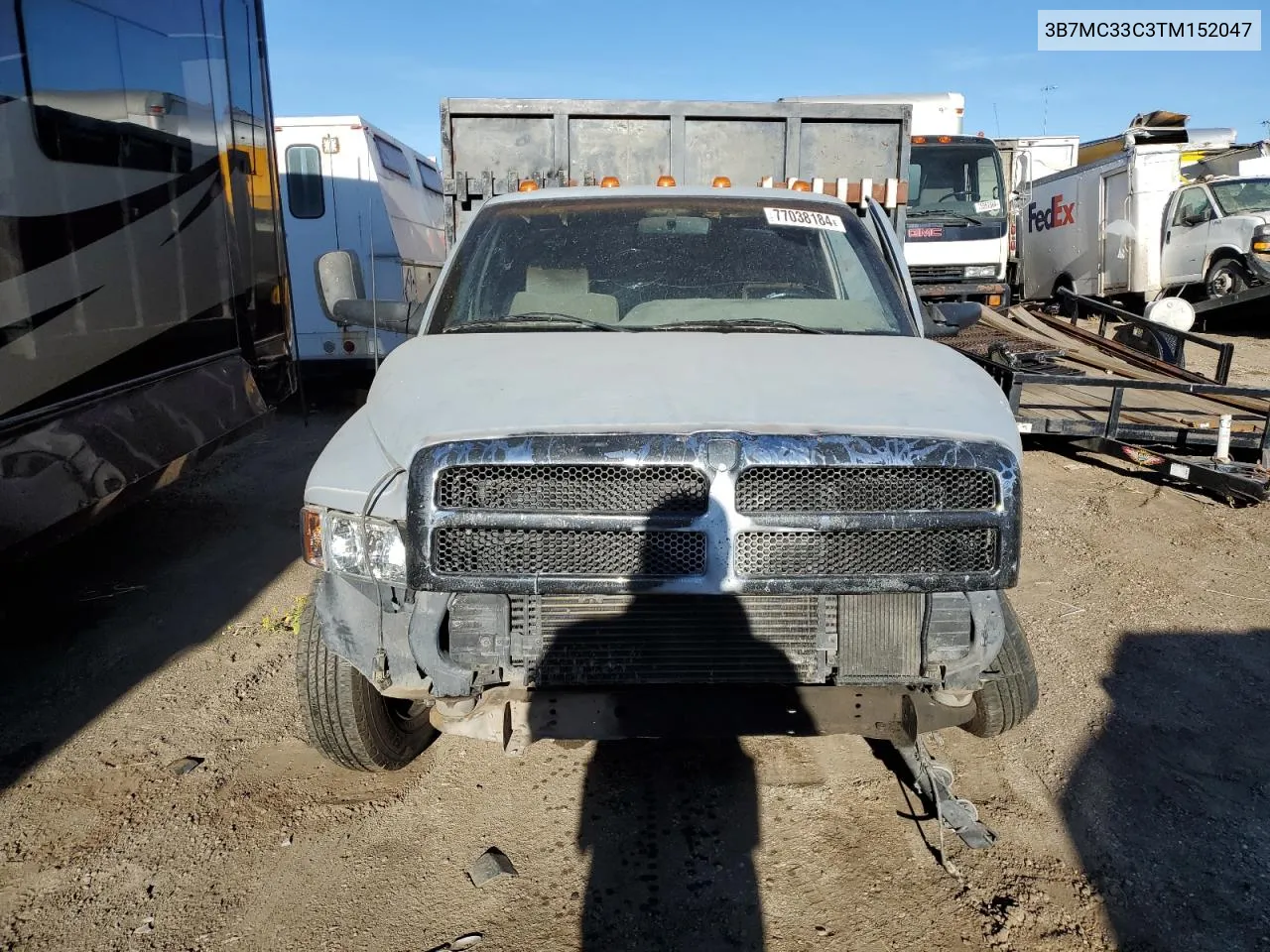 1996 Dodge Ram 3500 VIN: 3B7MC33C3TM152047 Lot: 77038184