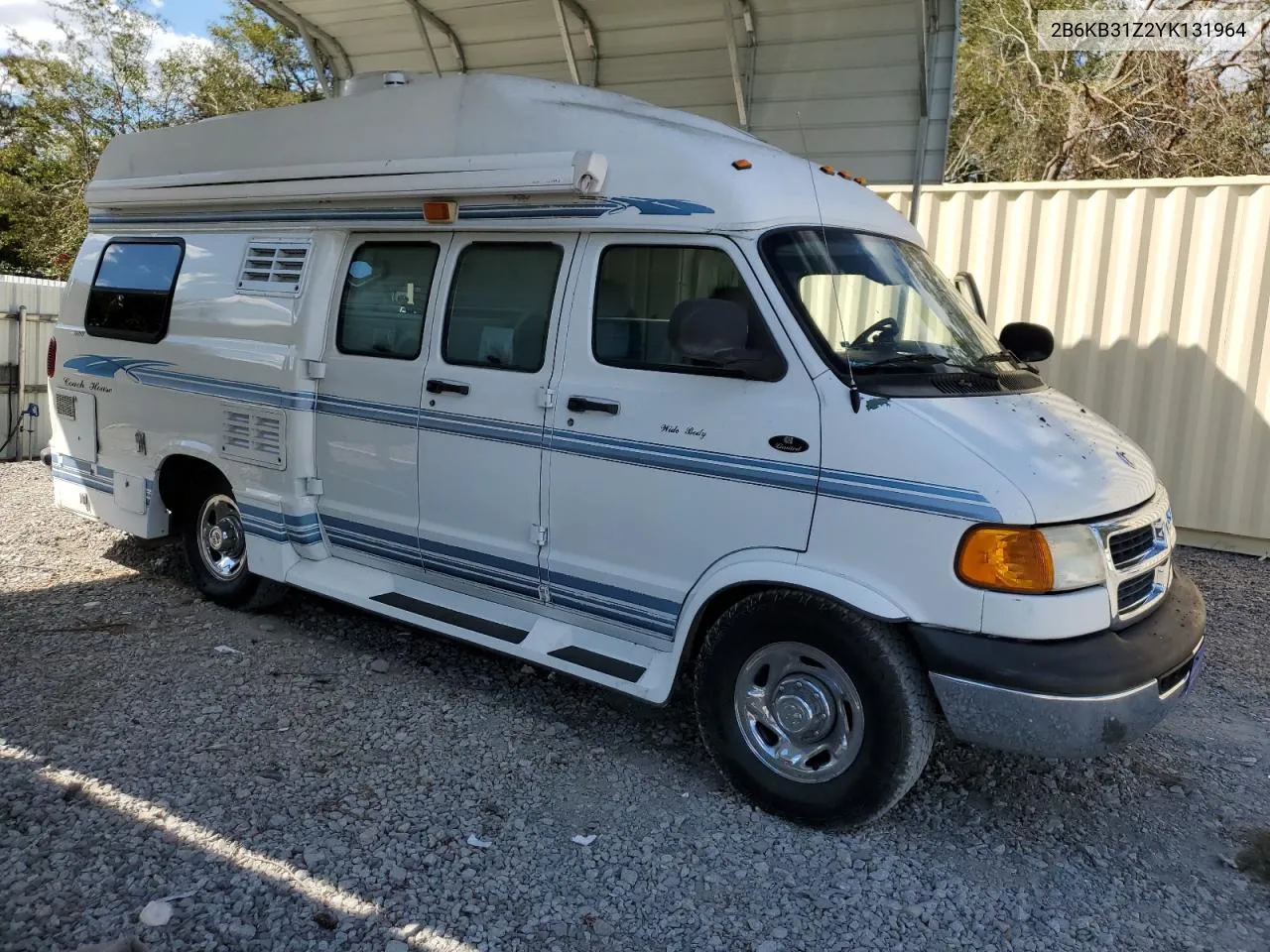 2000 Dodge Ram Van B3500 VIN: 2B6KB31Z2YK131964 Lot: 76334764