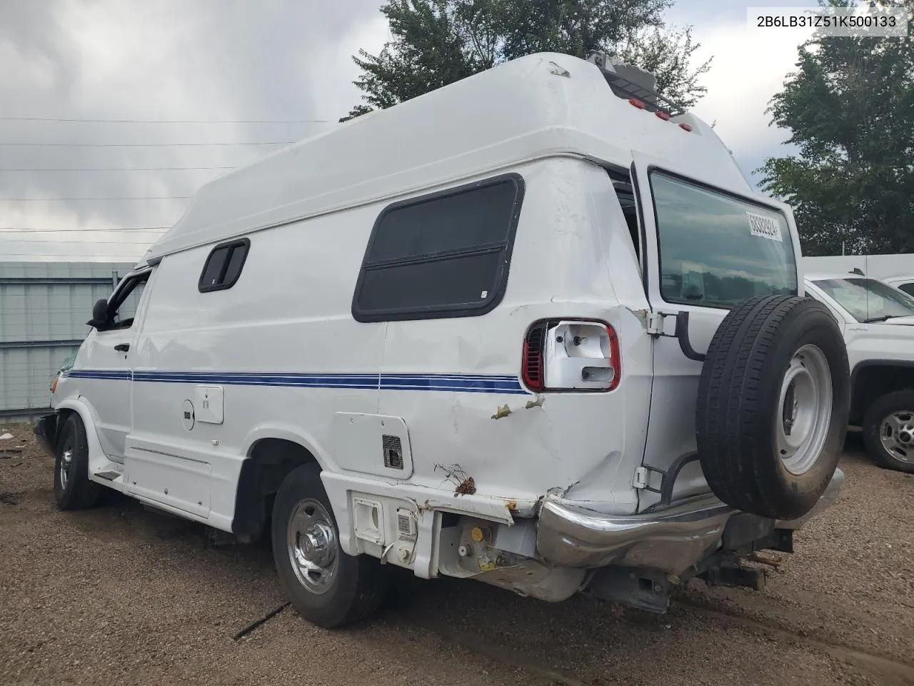 2001 Dodge Ram Van B350 VIN: 2B6LB31Z51K500133 Lot: 68382924